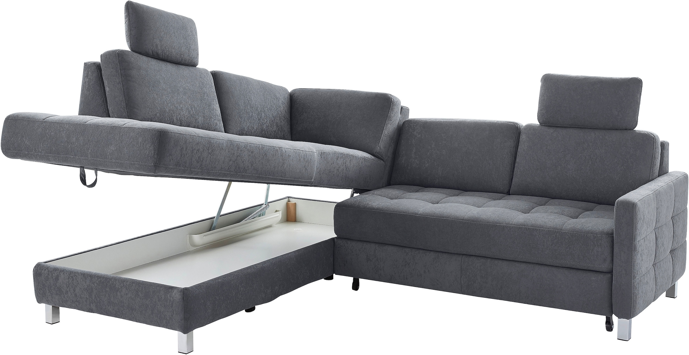 sit&more Ecksofa »Pablo L-Form«, wahlweise mit Bettfunktion