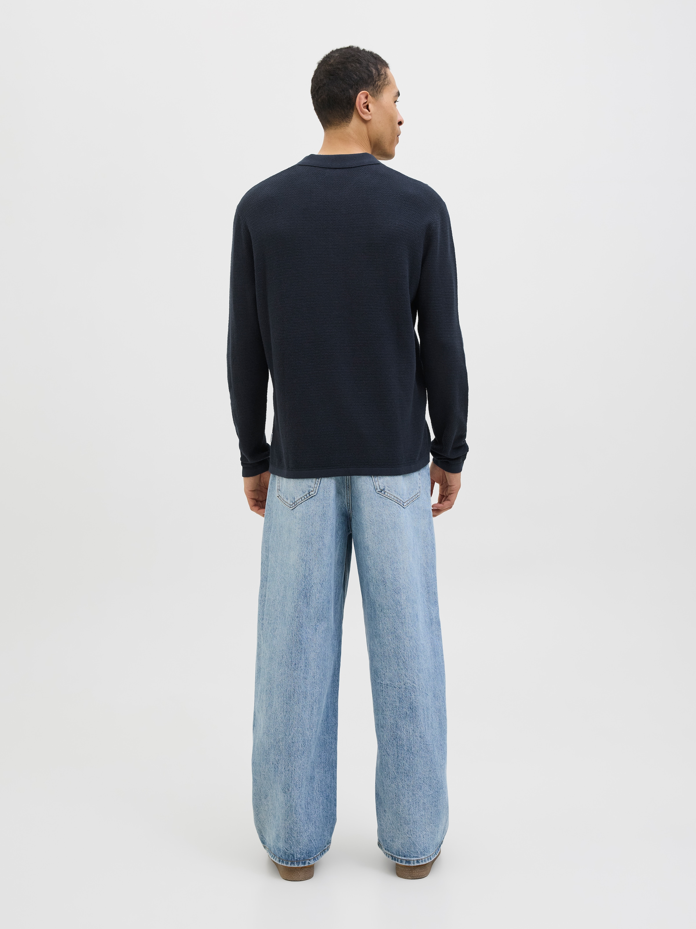 Jack & Jones Strickpullover »JJEGEORGE KNIT POLO LS SN«