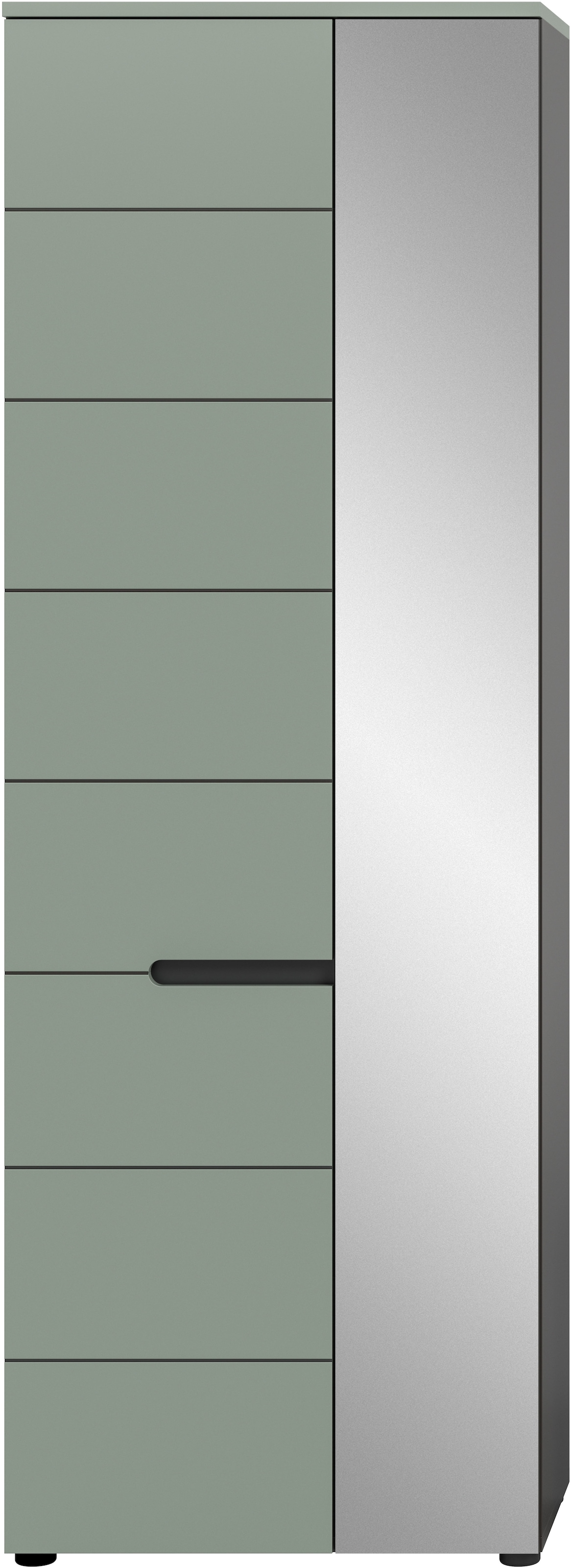 Home affaire Garderobenschrank »REHAT, TOPSELLER!, Höhe 190cm, 2 Türen, 6 Fächer, 1 Kleiderstange« in verschiedenen Farben erhältlich, 1 Stk. tlg. Garderobe, Flurschrank, Dielenschrank, Kleiderschrank, Garderobenmöbel