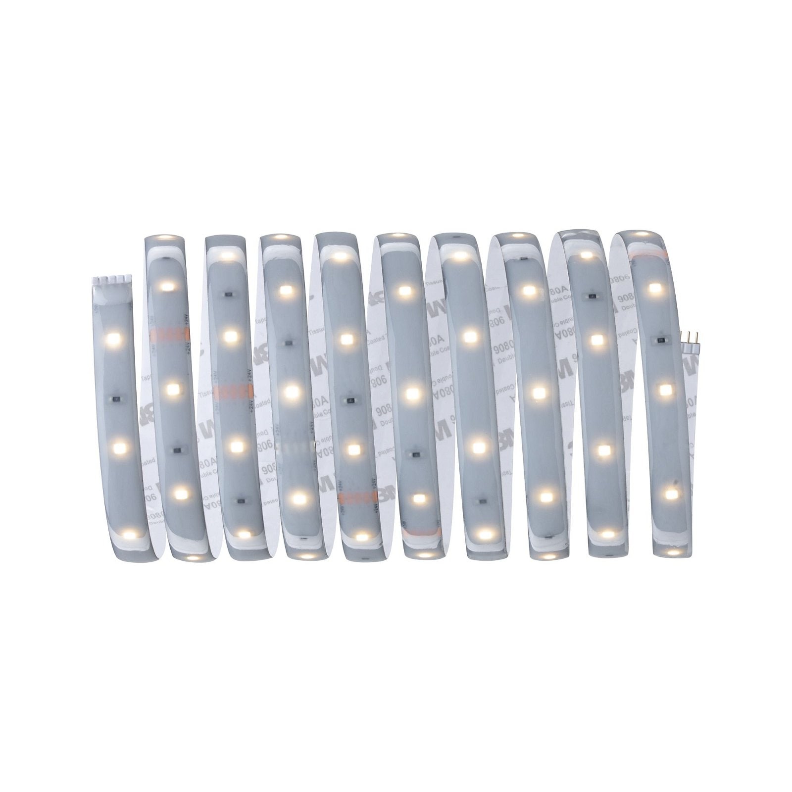 Paulmann LED-Streifen »MaxLED 250 Basisset 3m 2700K 12W 230/24V 24VA Silber Kunststoff«, 1 St.-flammig, IP44 Cover
