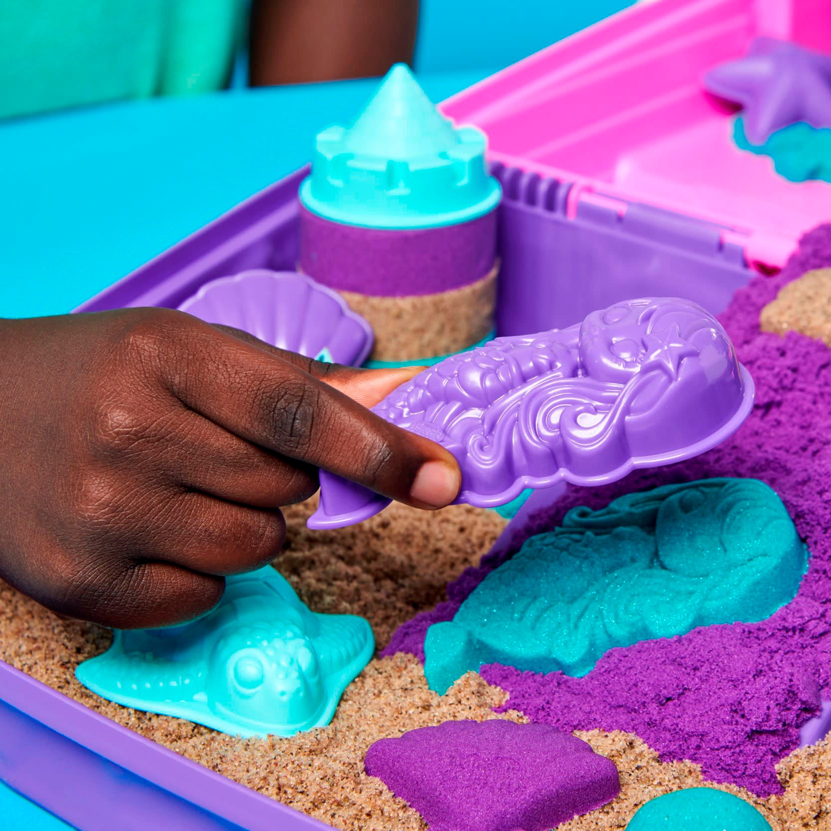 Spin Master Kreativset »Kinetic Sand - Mermaid Folding Sand Box 934 g«