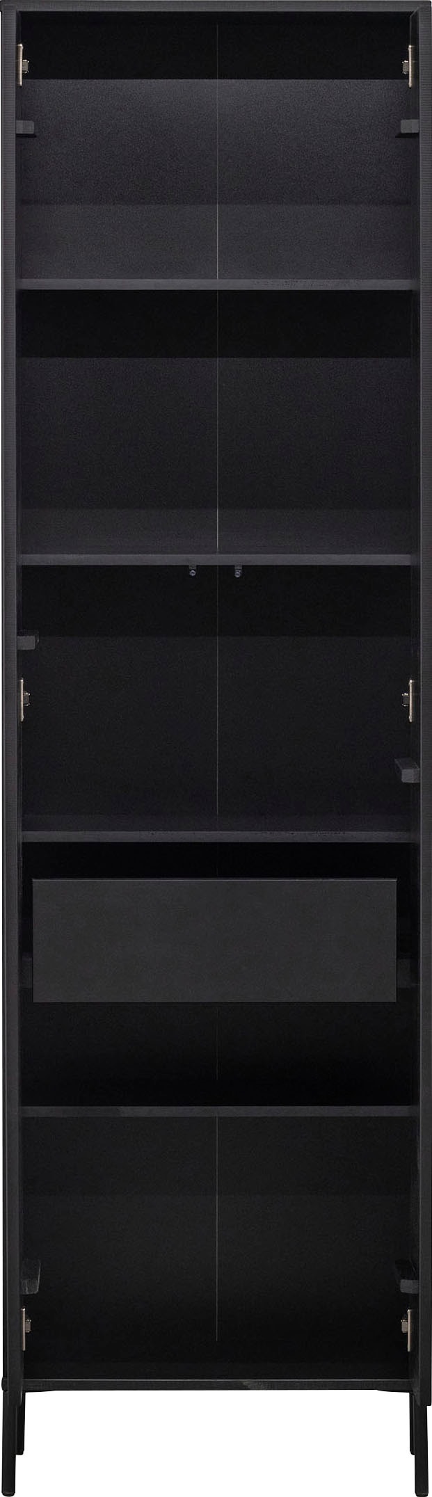 WOOOD Garderobenschrank »New Gravure, Mehrzweckschrank mit 5 Fächern«, mit grafischen Relieftüren, Breite 60 cm