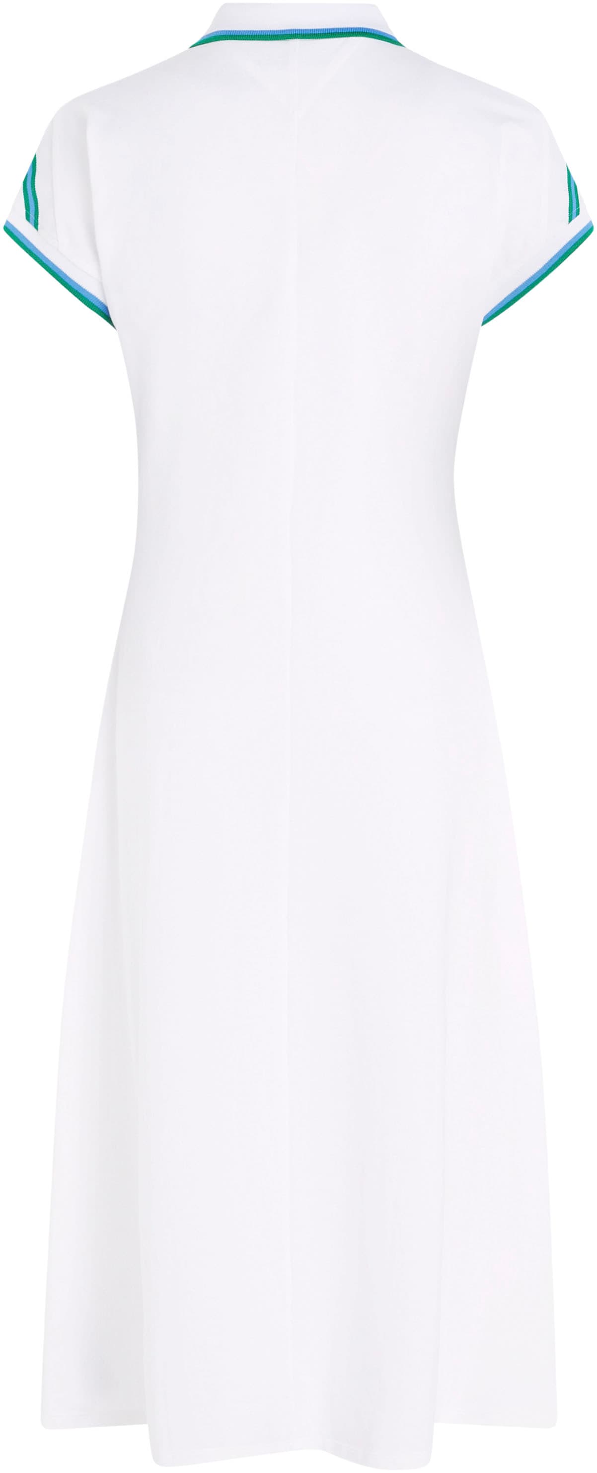 Tommy Hilfiger Polokleid »F&F STP SLV KNEE POLO DRESS«, mit kontrastfarbenen Einsätzen