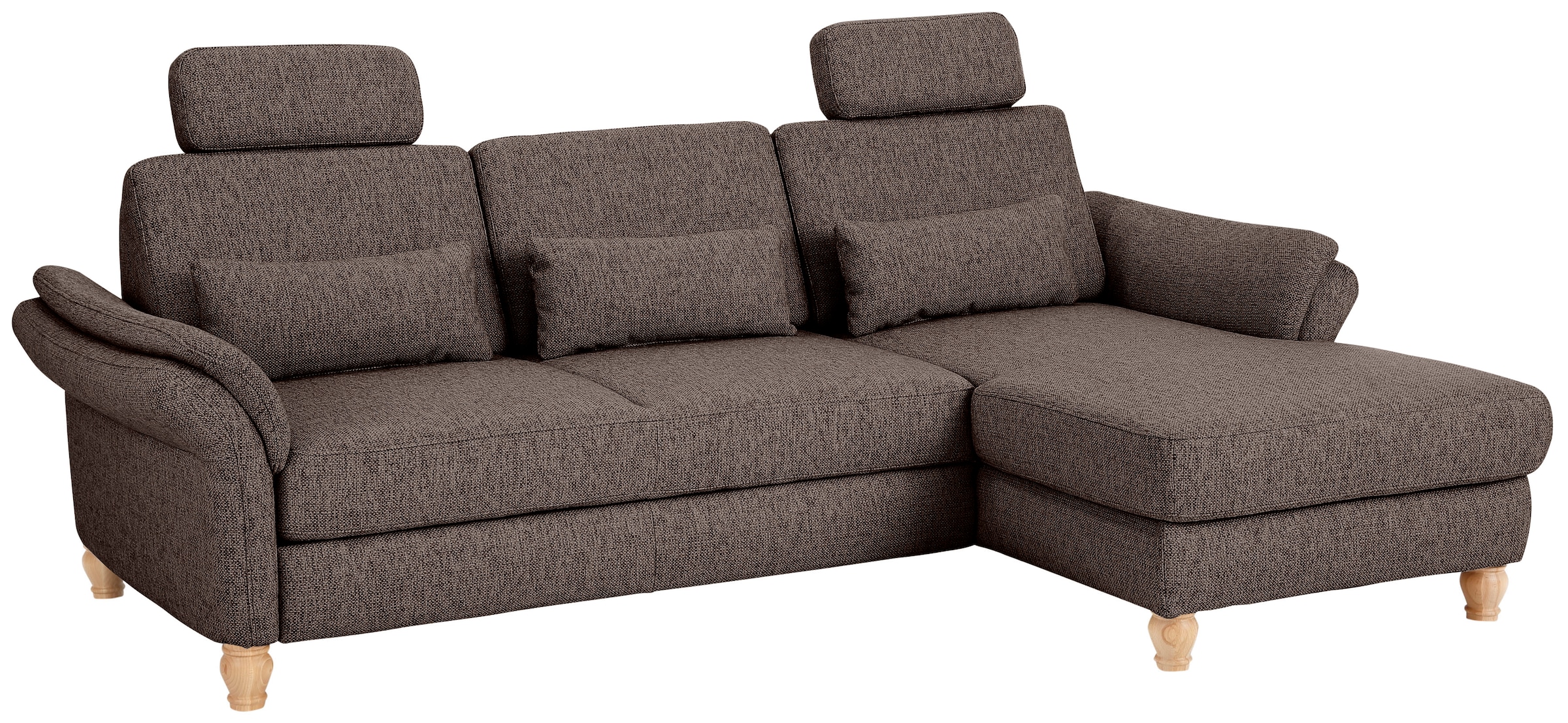 Home affaire Ecksofa »Palace L-Form«, incl. Sitztiefenverstellung, wahlweise mit Bettfunktion und Stauraum