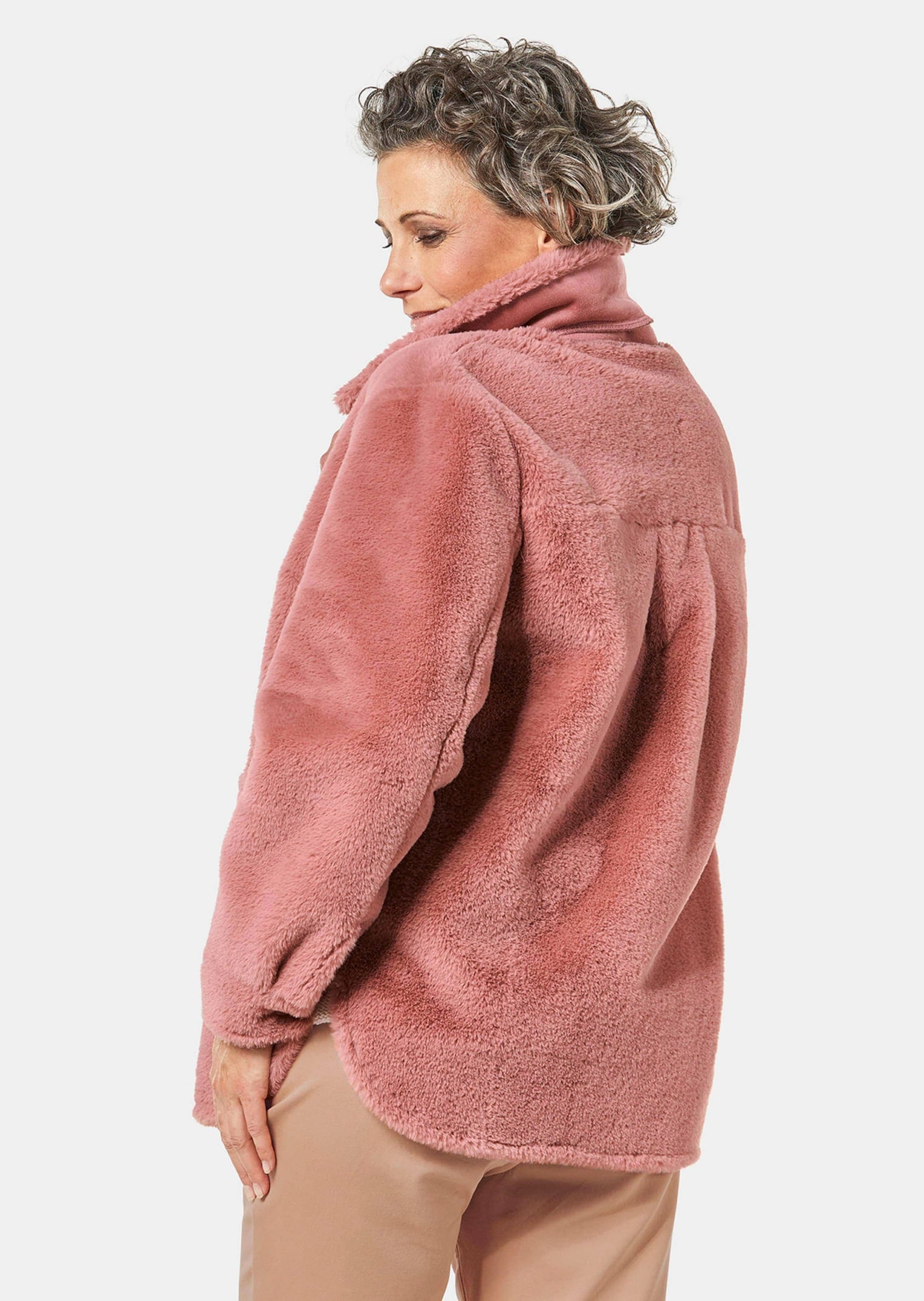 GOLDNER Kurzjacke »Kurzgröße Luxuriöse Fellimitatjacke«