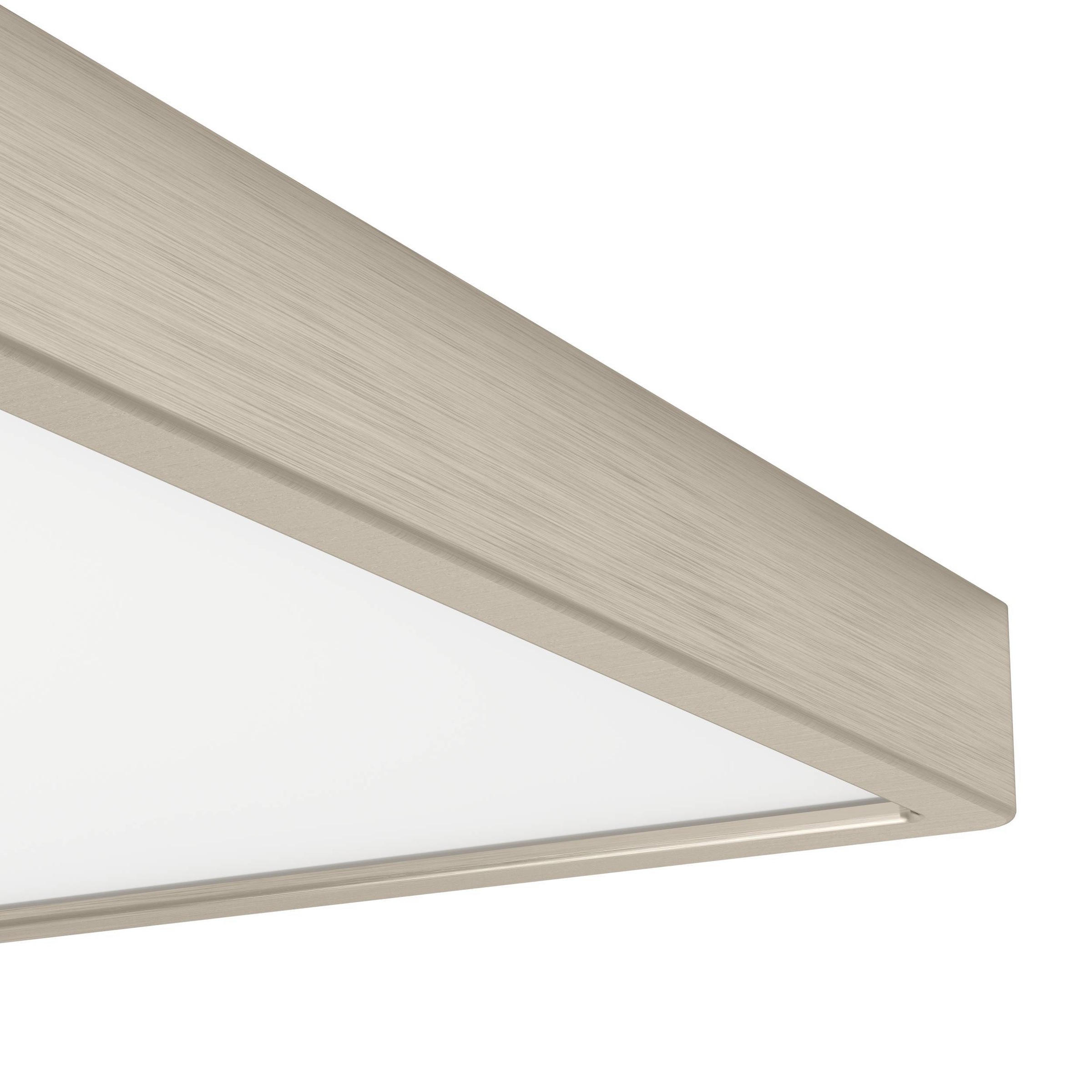 EGLO Aufbauleuchte »Fueva 6 Deckenleuchte, Metall und Kunststoff, Deckenbeleuchtung, Lampe« LED-Modul 1 Stk. Kaltweiß | Neutralweiß | Warmweiß Aufbauleuchte - L29 x B29 x H2,5 cm - nickel-matt - 13W inkl.
