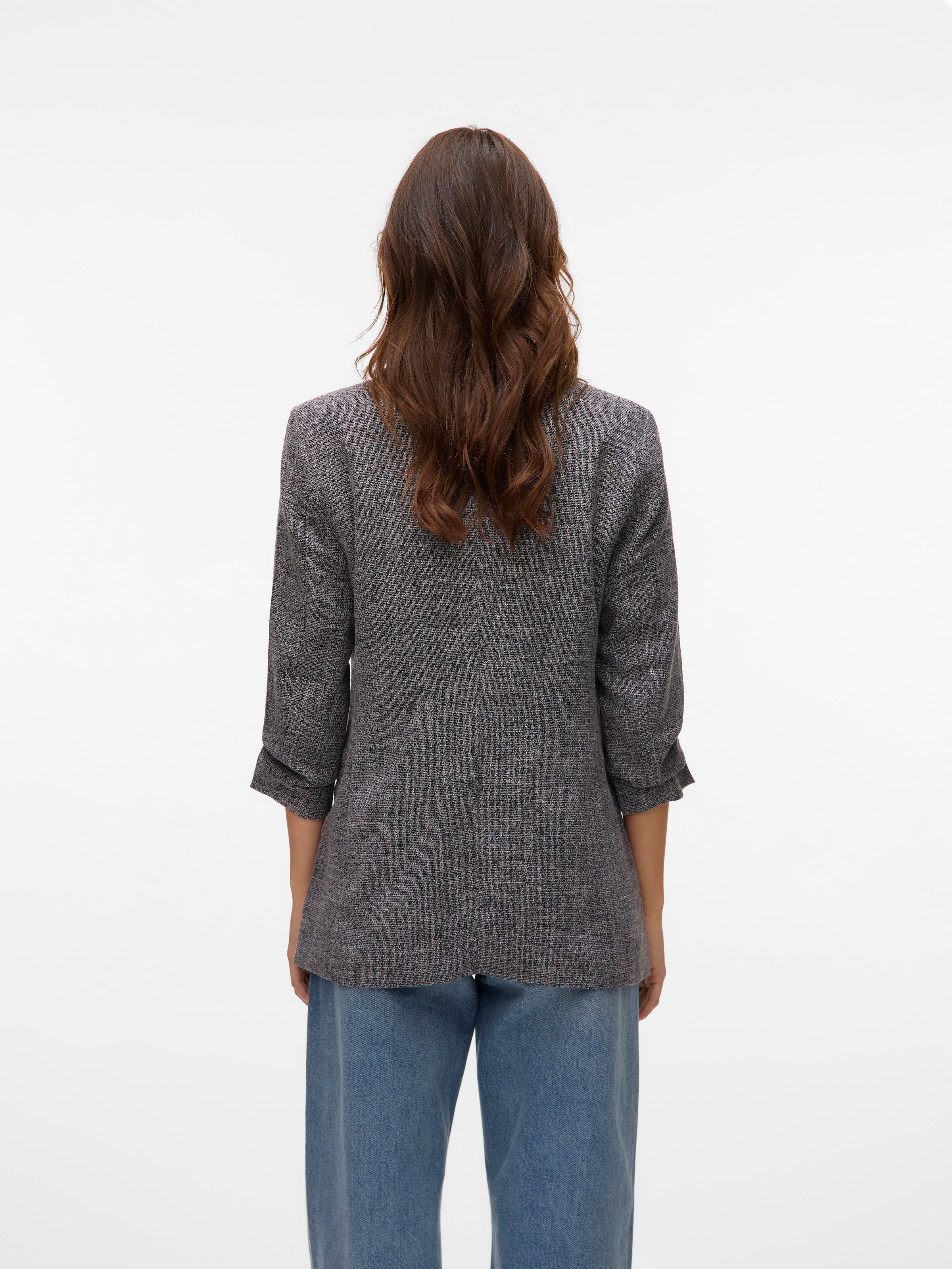 Vero Moda Longblazer »VMFRIDA LS REGULAR BLAZER NOOS«, ohne Verschluss und mit gerafften 3/4 Arm
