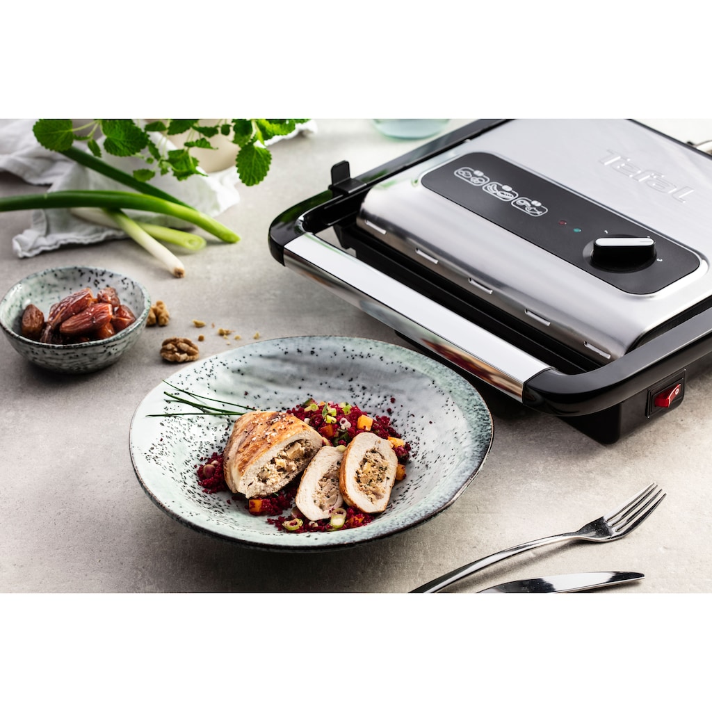 Tefal Kontaktgrill »GC242D Inicio Grill Adjust«, 2000 W