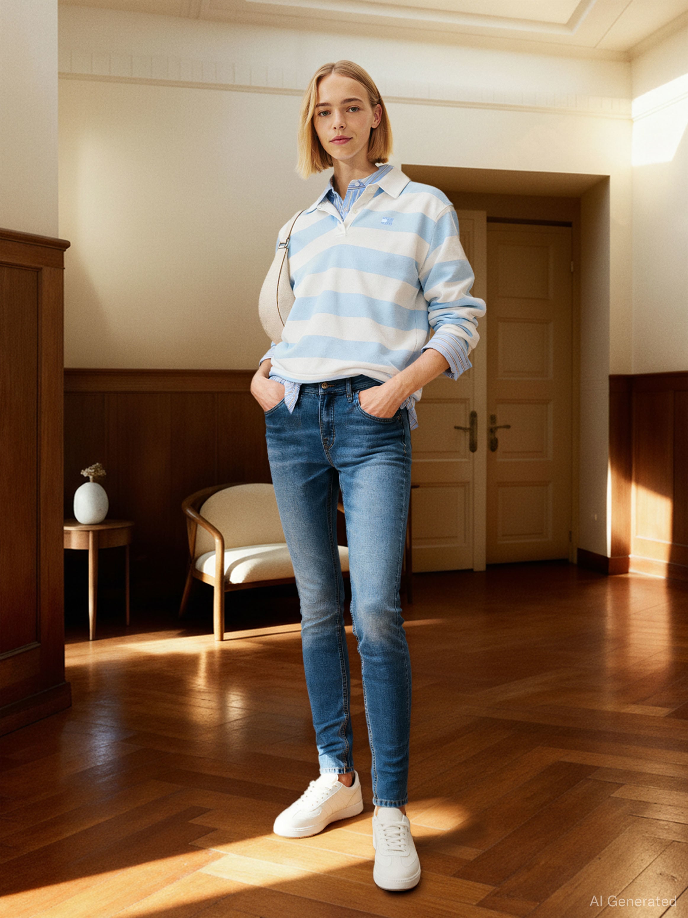Tommy Jeans Skinny-fit-Jeans »NORA MID RISE« mit Waschung, Logo-Badge