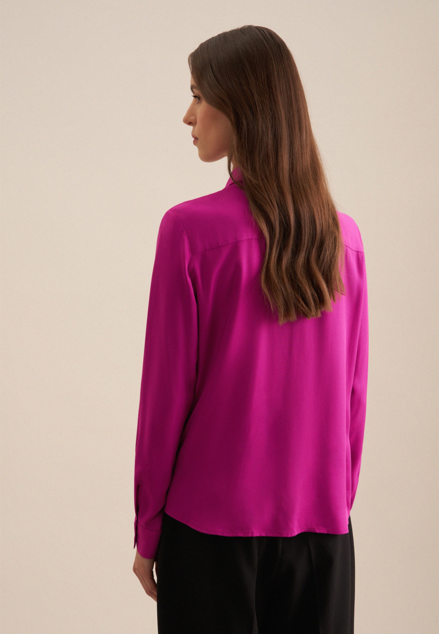 seidensticker Hemdbluse »Schwarze Rose«, 1/1 Kragen Uni