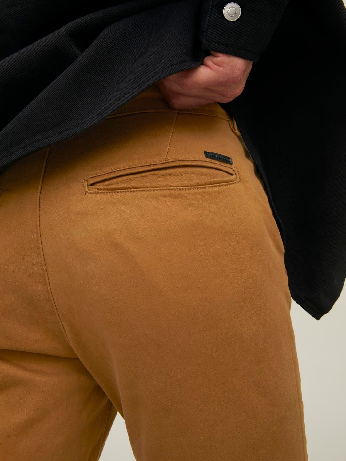 Jack & Jones Chinos »JPSTMARCO mit Stretchkomfort und schmalem Bein«, mit Reißverschluss