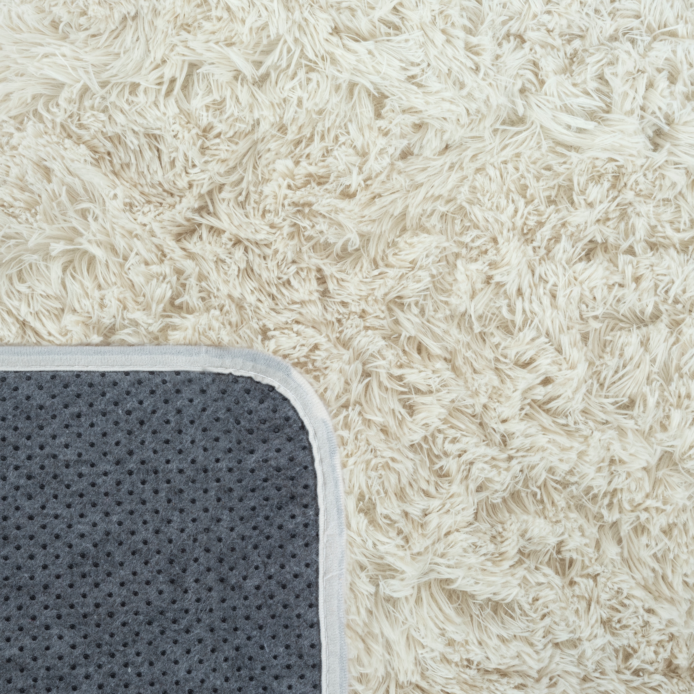 merinos Teppich »Fluffy Shaggy« rund 35 mm Höhe Flauschiger Hochflor Teppich, Wohnzimmer, Anti-Rutsch Unterseite