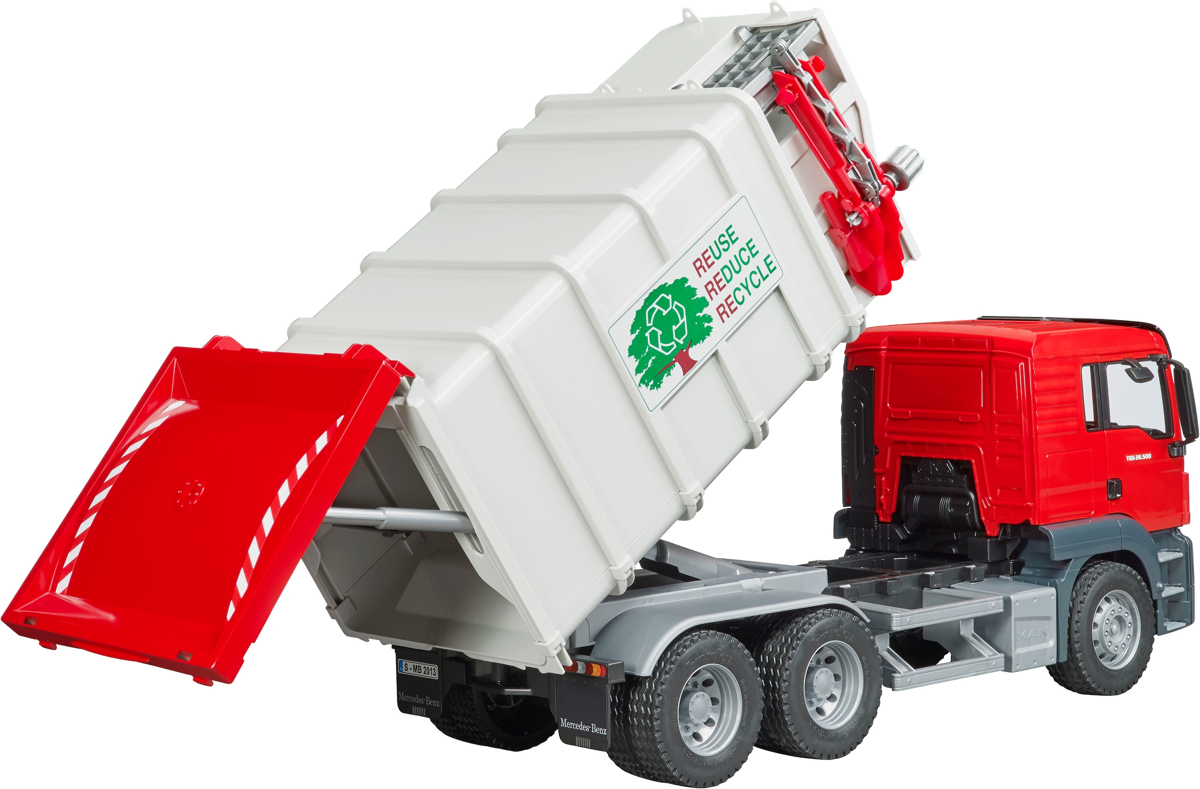 Bruder® Spielzeug-Müllwagen »MAN TGS Seitenlader Müll-LKW (03761)« Made in Europe