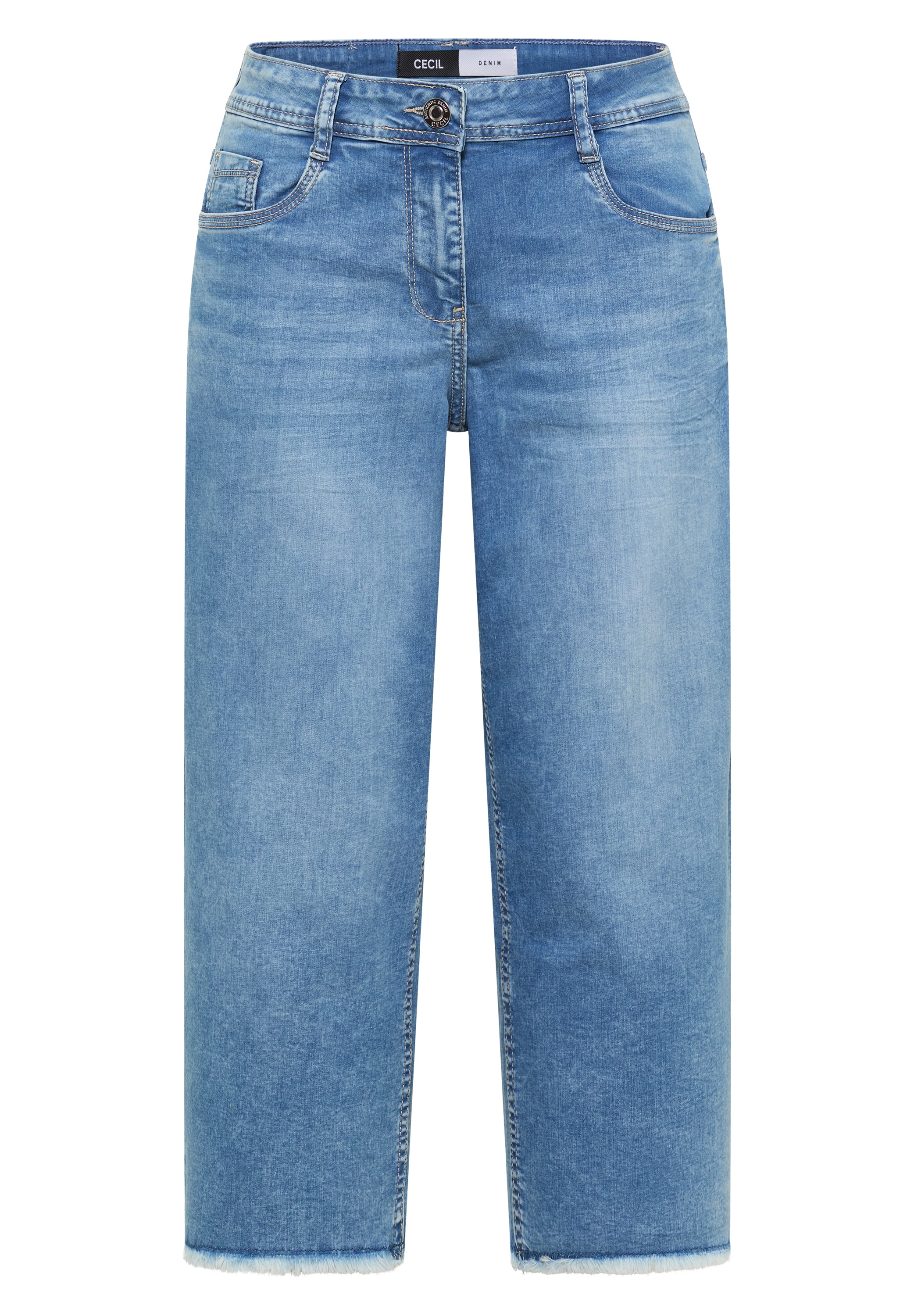 Cecil 3/4-Jeans »Style Neele« Loose Fit mit hoher Leibhöhe und weiter Beinform