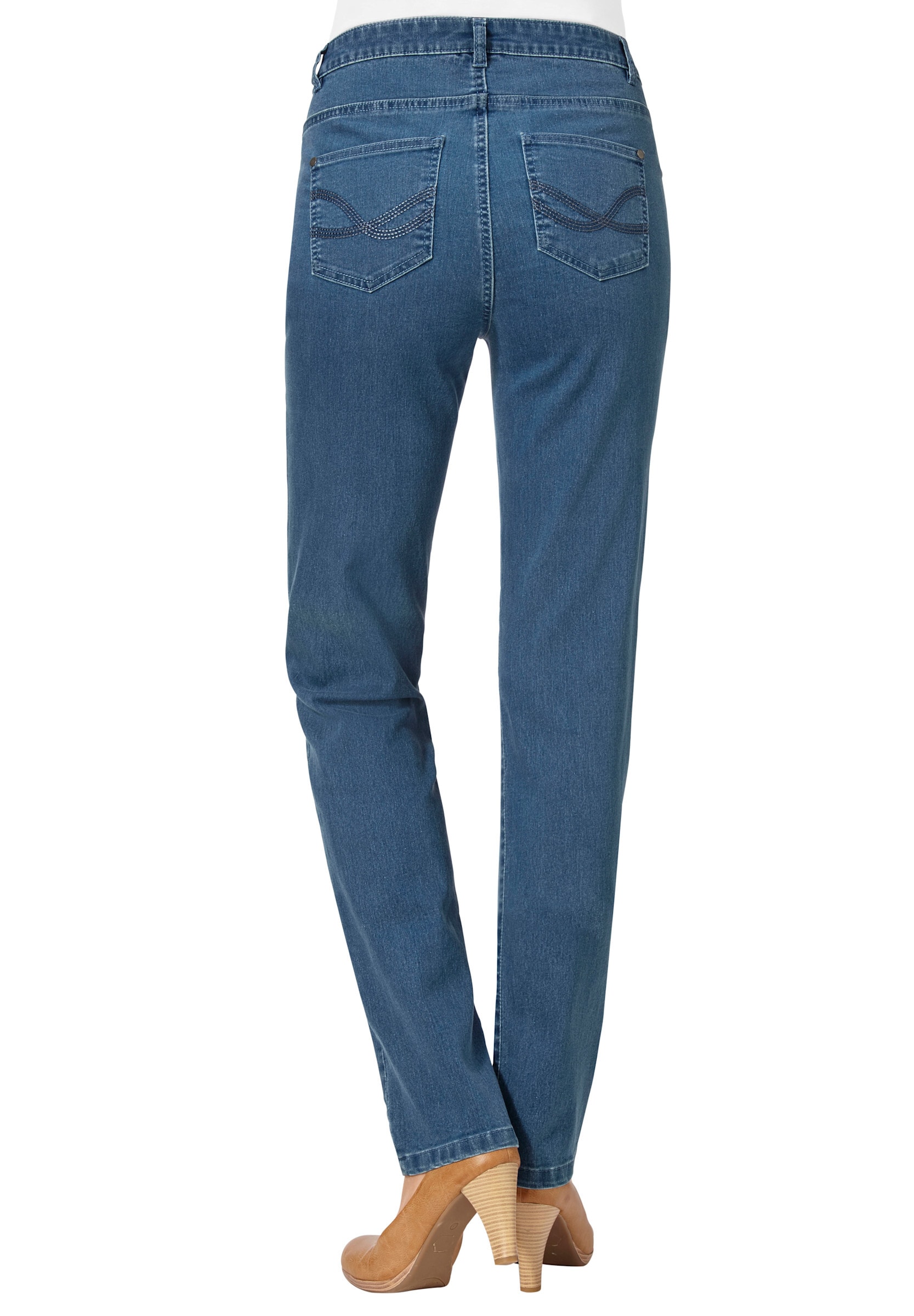Witt 5-Pocket-Jeans »Jeans 5-Pocket-Jeans mit bestickten Gesäßtaschen«