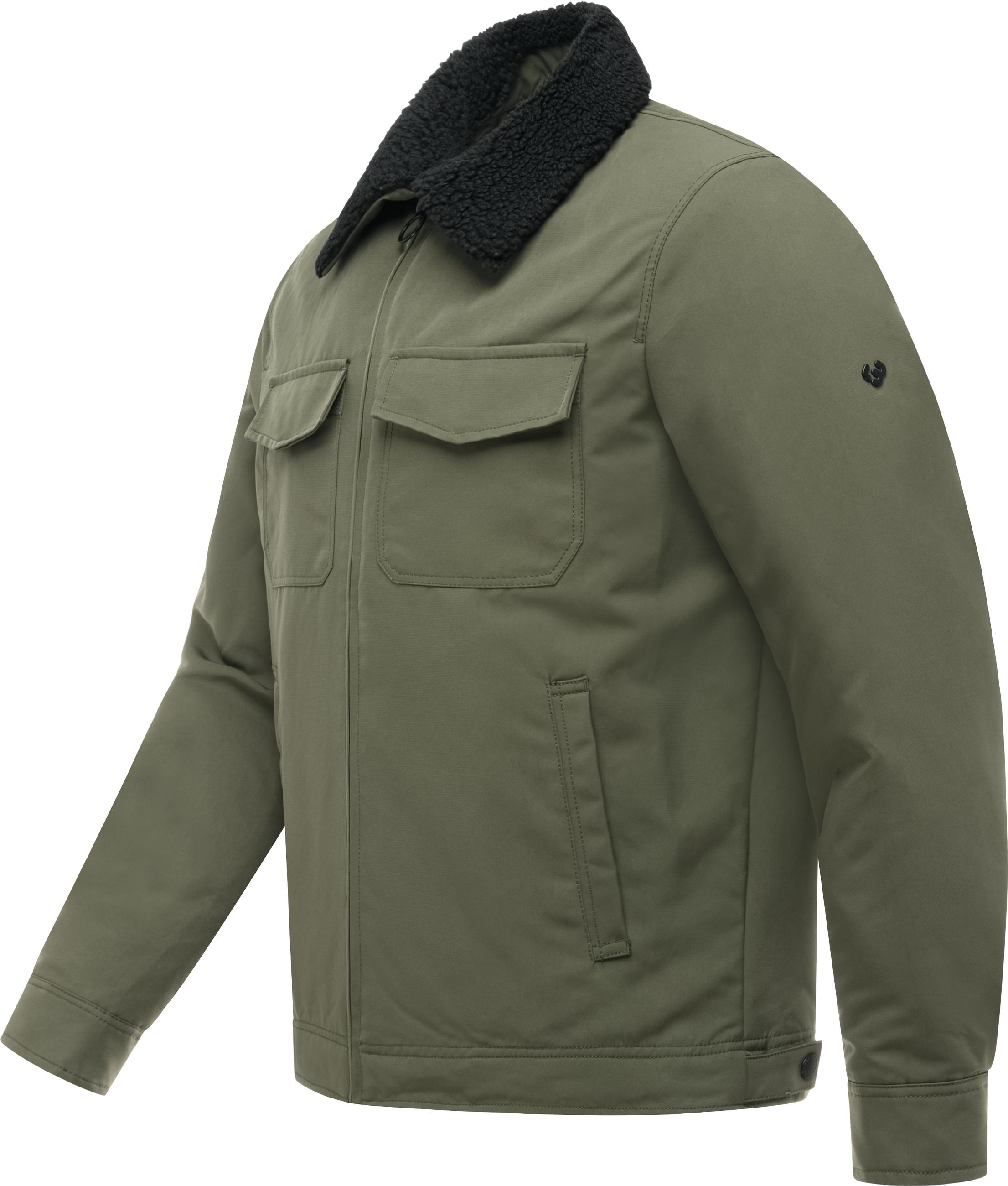 Ragwear Outdoorjacke »Outdoorjacke Dyphner Warm Y« ohne Kapuze Warme Herren Winterjacke mit Teddyfleece-Kragen
