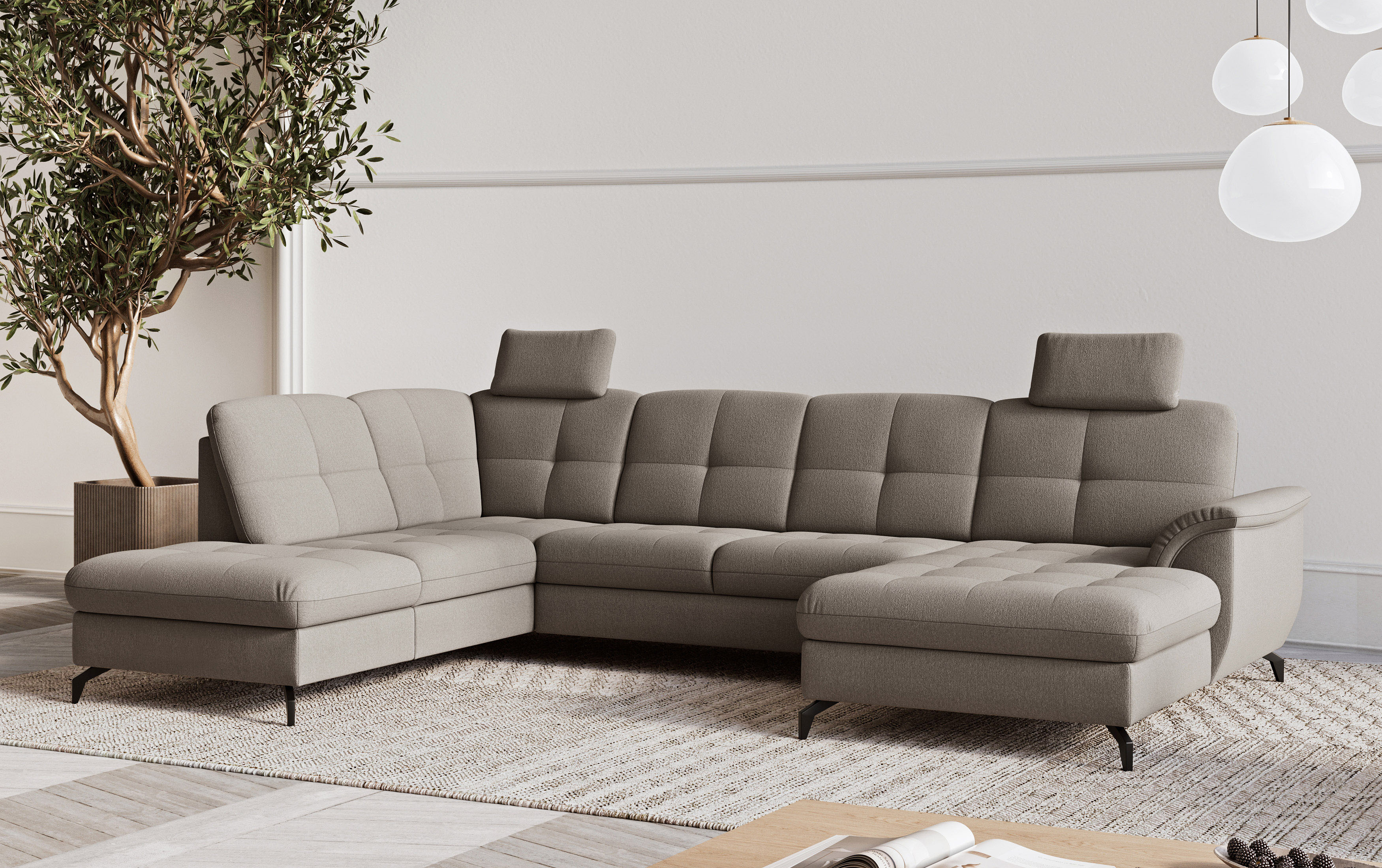 sit&more Wohnlandschaft "Zora" wahlweise mit Schlaffunktion und Bettkasten