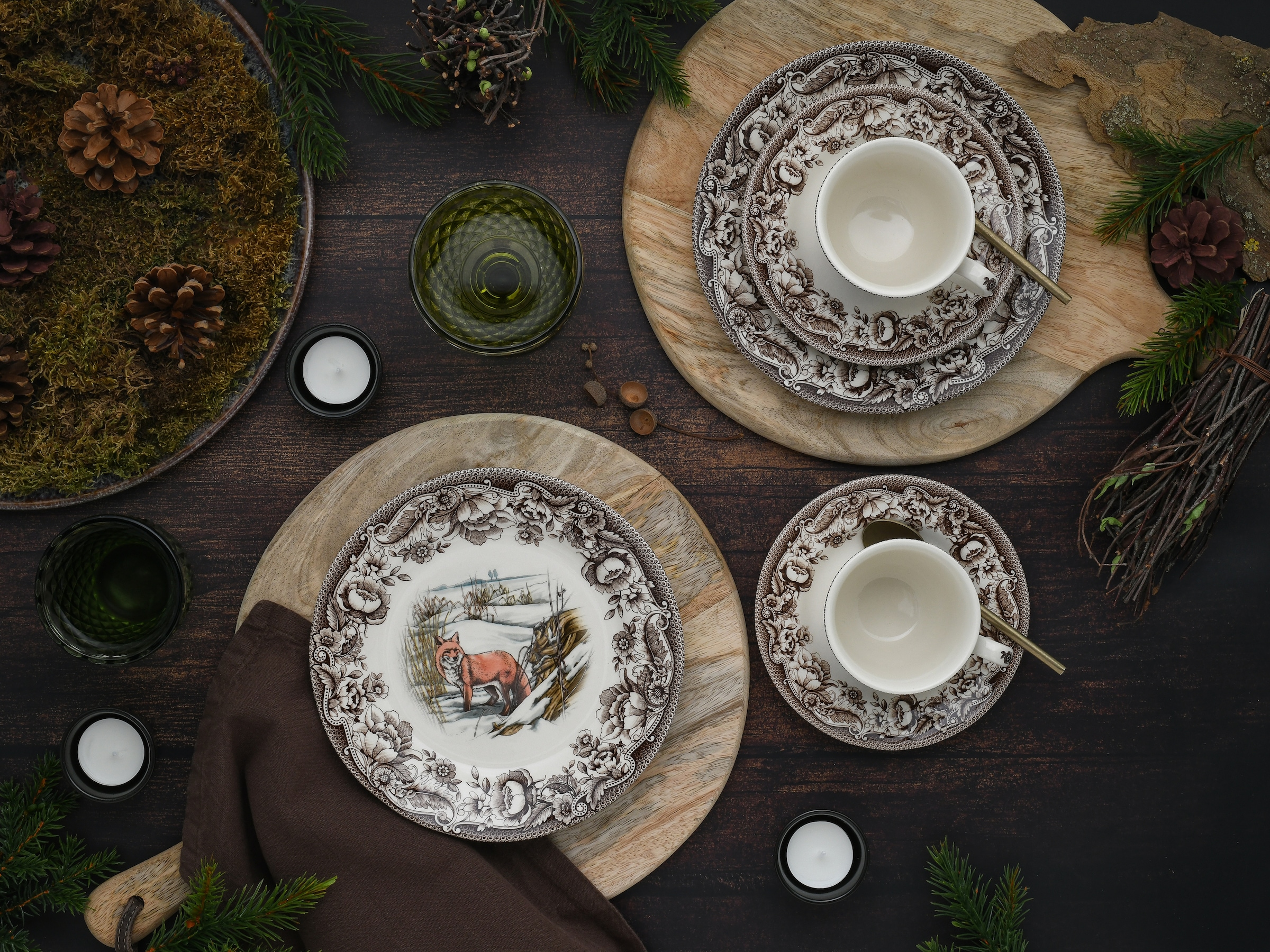 CreaTable Kaffeeservice »Haydon Grove Bunt, Service 18-tlg.« Landhausstil, Tiermotive