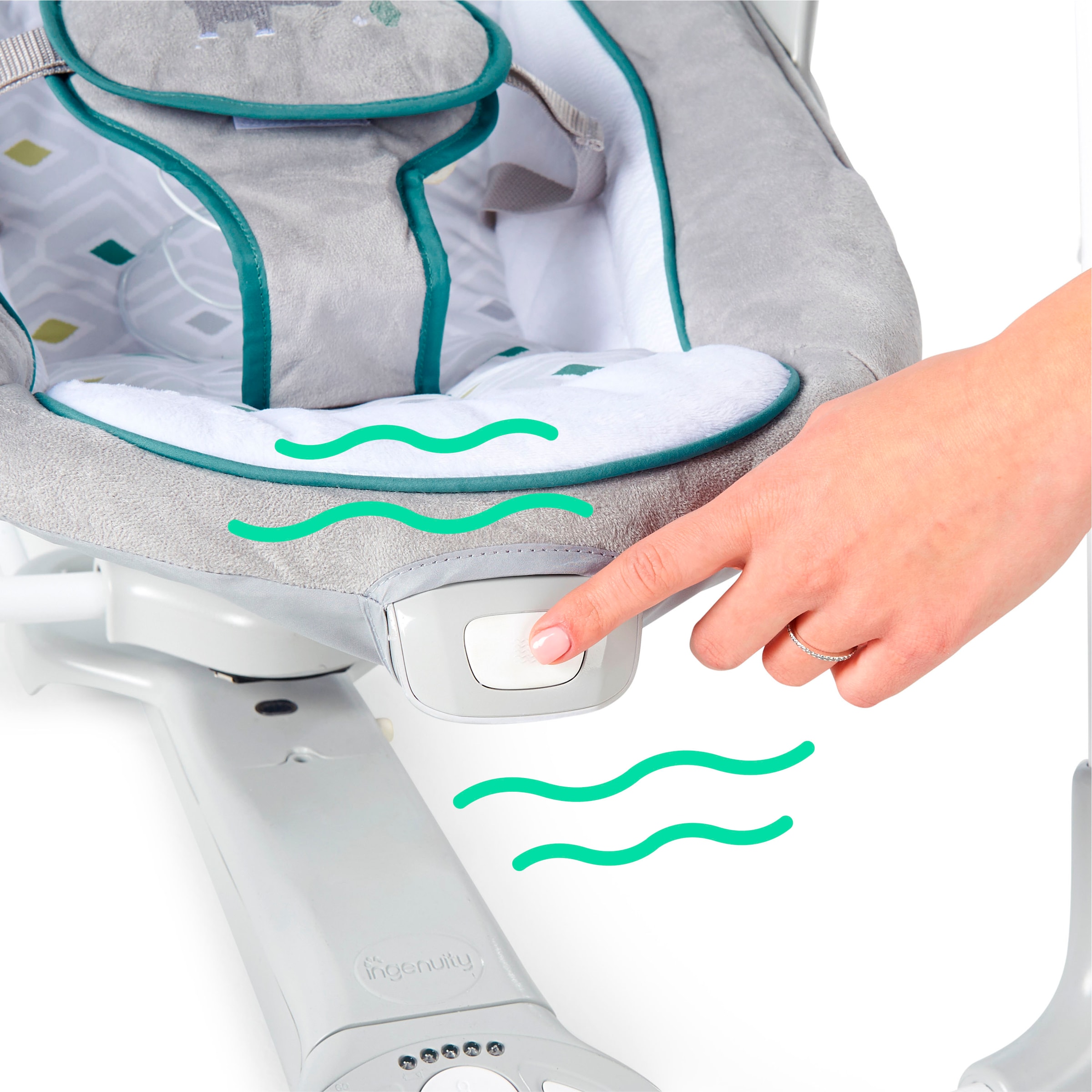 ingenuity Babyschaukel »ConvertMe Swing-2-Seat Portable Swing - Nash« mit automatischer Schaukelfunktion und Sound-Effekt