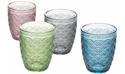 Gläser-Set »Deco«, (Set, 4 tlg.), Wassergläser-Set, 4-teilig, Inhalt 240 ml