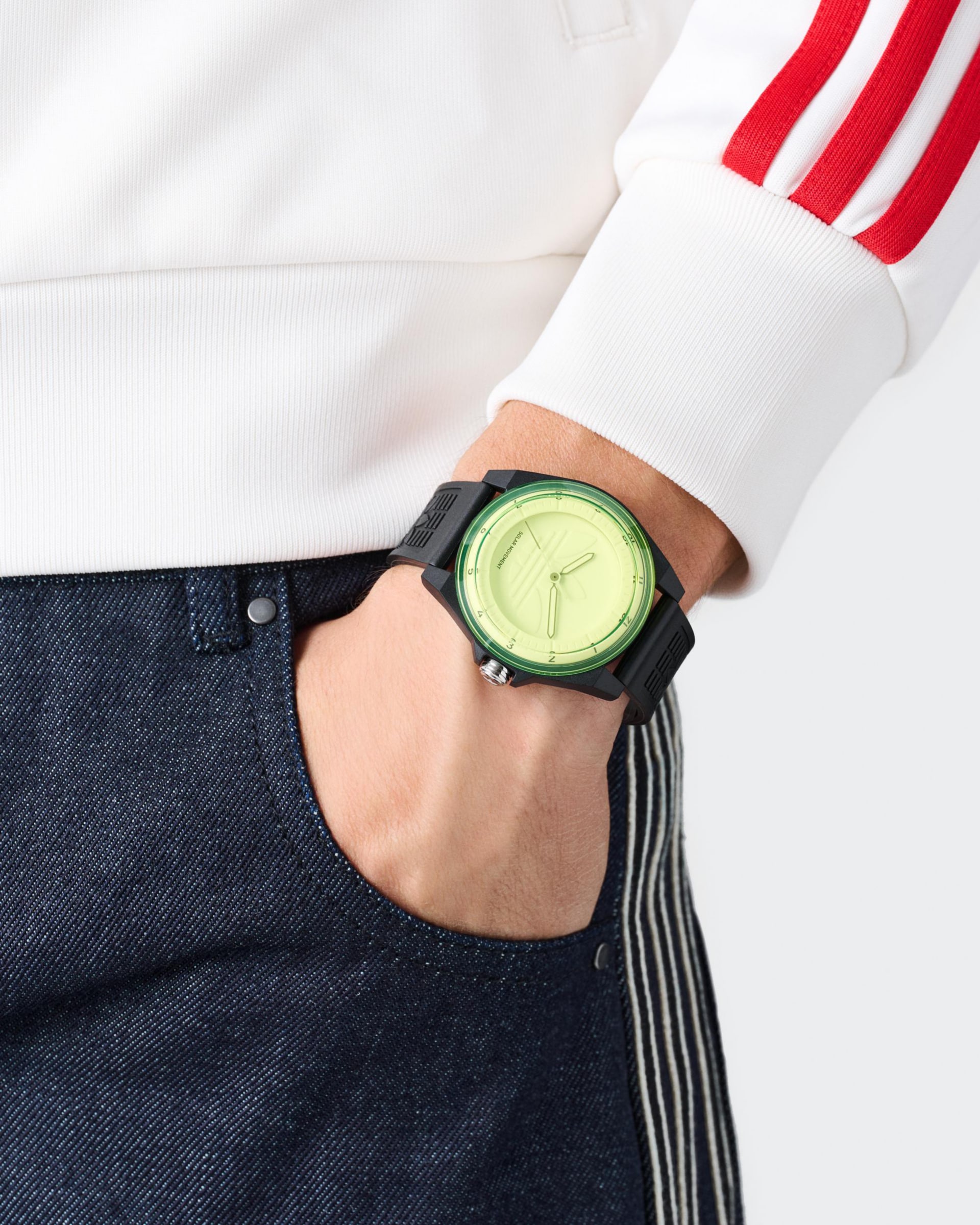 adidas Originals Solaruhr »PROJECT FOUR SOLAR« Quarzuhr, Armbanduhr, Herrenuhr, Damenuhr, Resinarmband