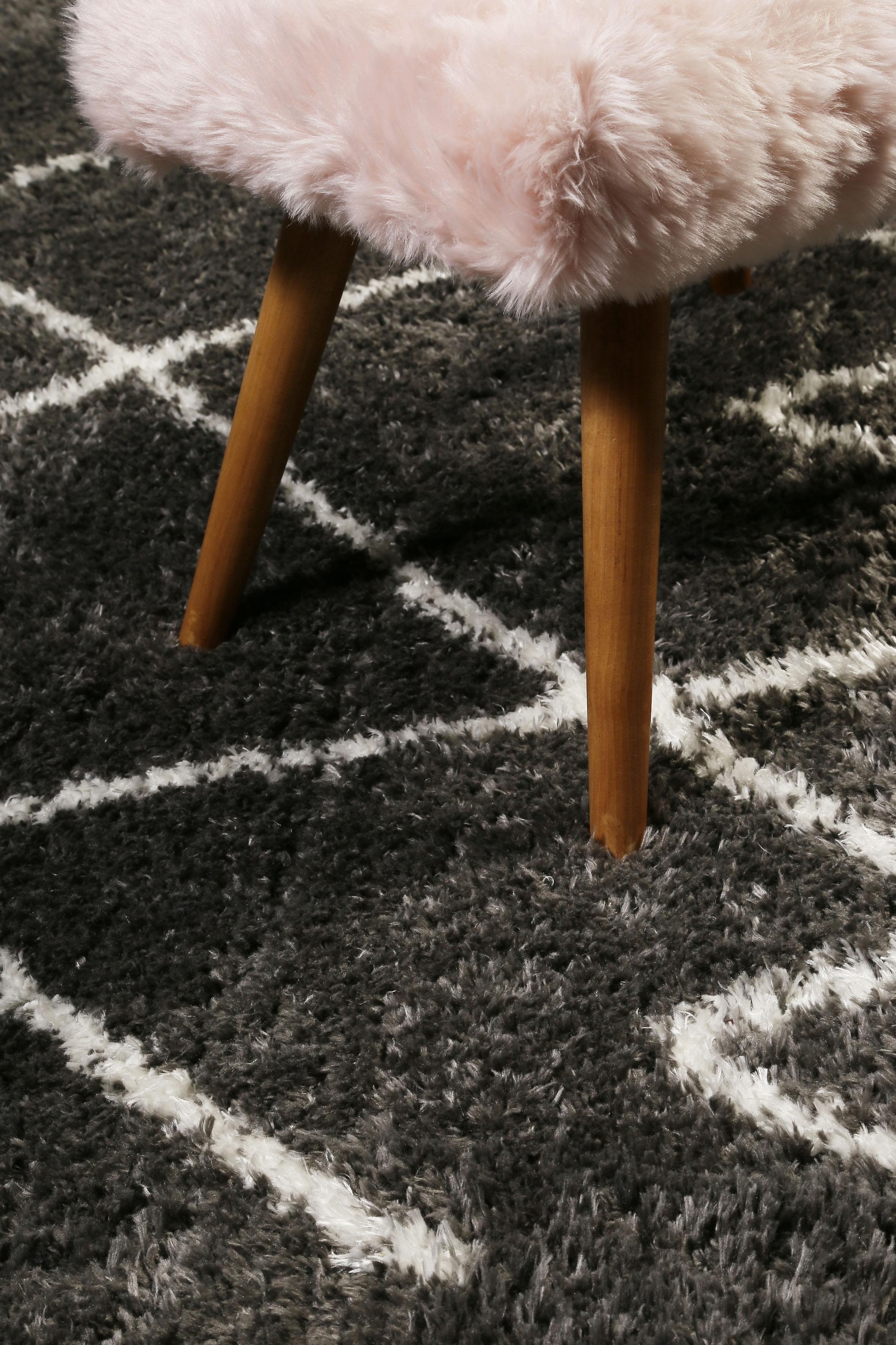 Wecon home Hochflor-Teppich »Afella« rechteckig 50 mm Höhe Wohnzimmer