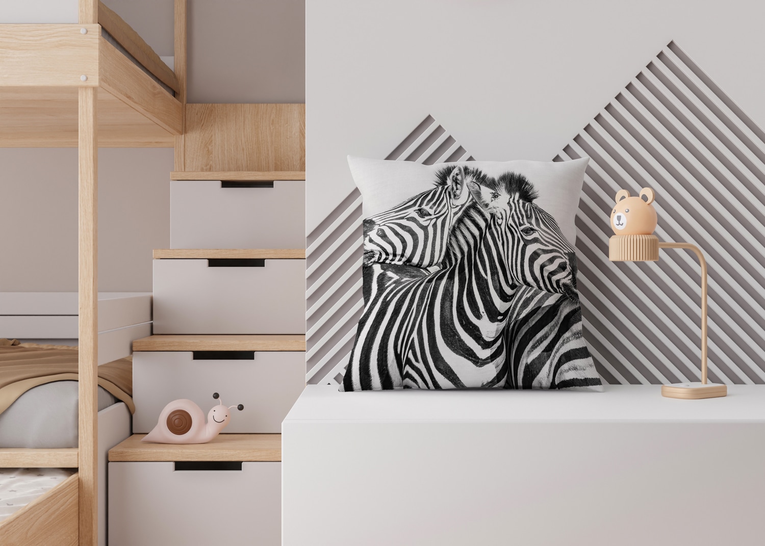 queence Dekokissen »Zebras«, Kissenhülle mit HD Premium Druck, geruchsneutral, 40x40cm