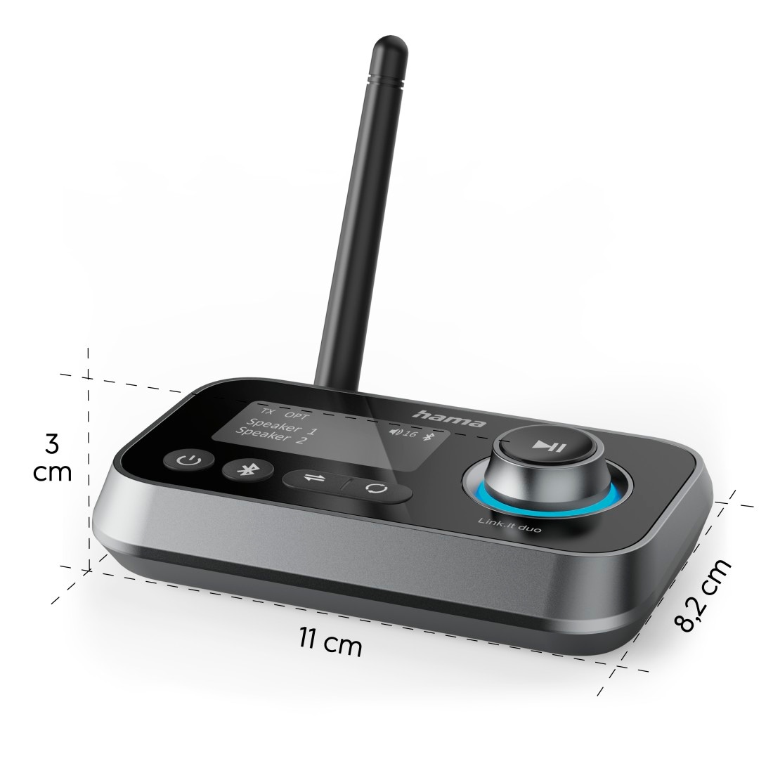 Hama Bluetooth-Adapter »Bluetooth-Adapter Audio (Sender und Empfänger, für HiFi, TV, Beamer)«