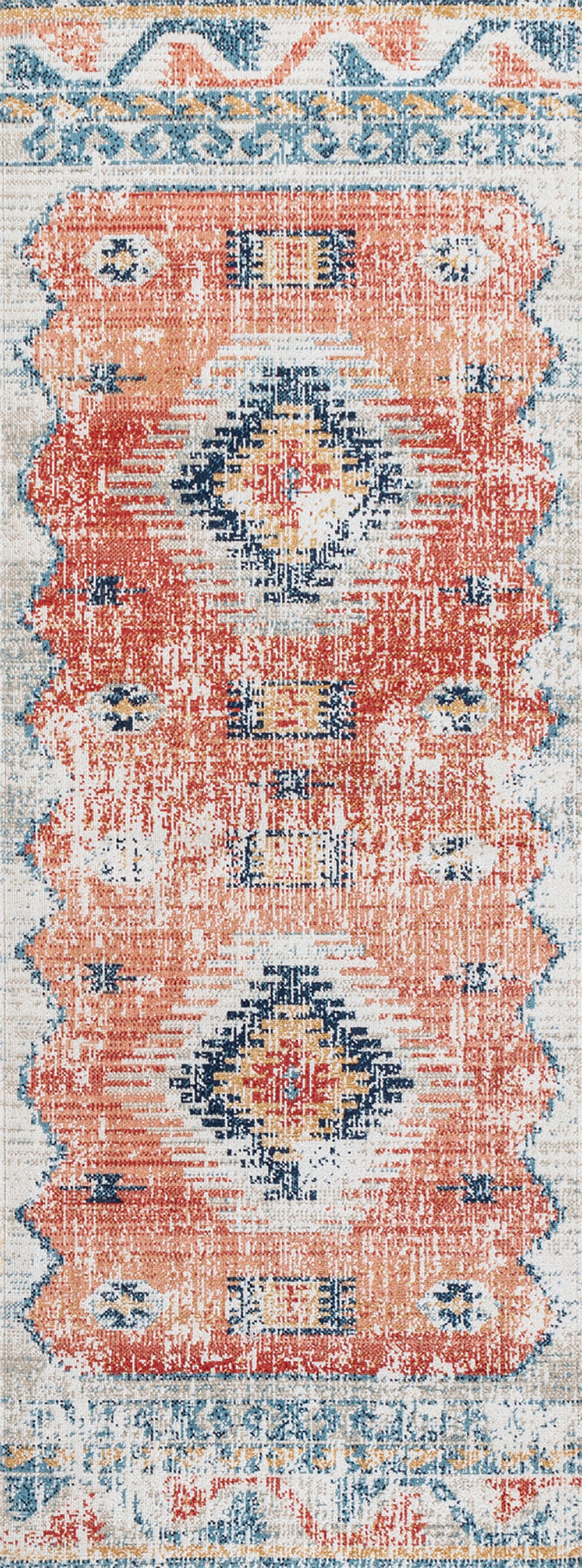 Livabliss Teppich »BAGO« rechteckig 6 mm Höhe In- & Outdoor Boho-Teppich, Vintage-Look, für Terrasse, Balkon, Küche