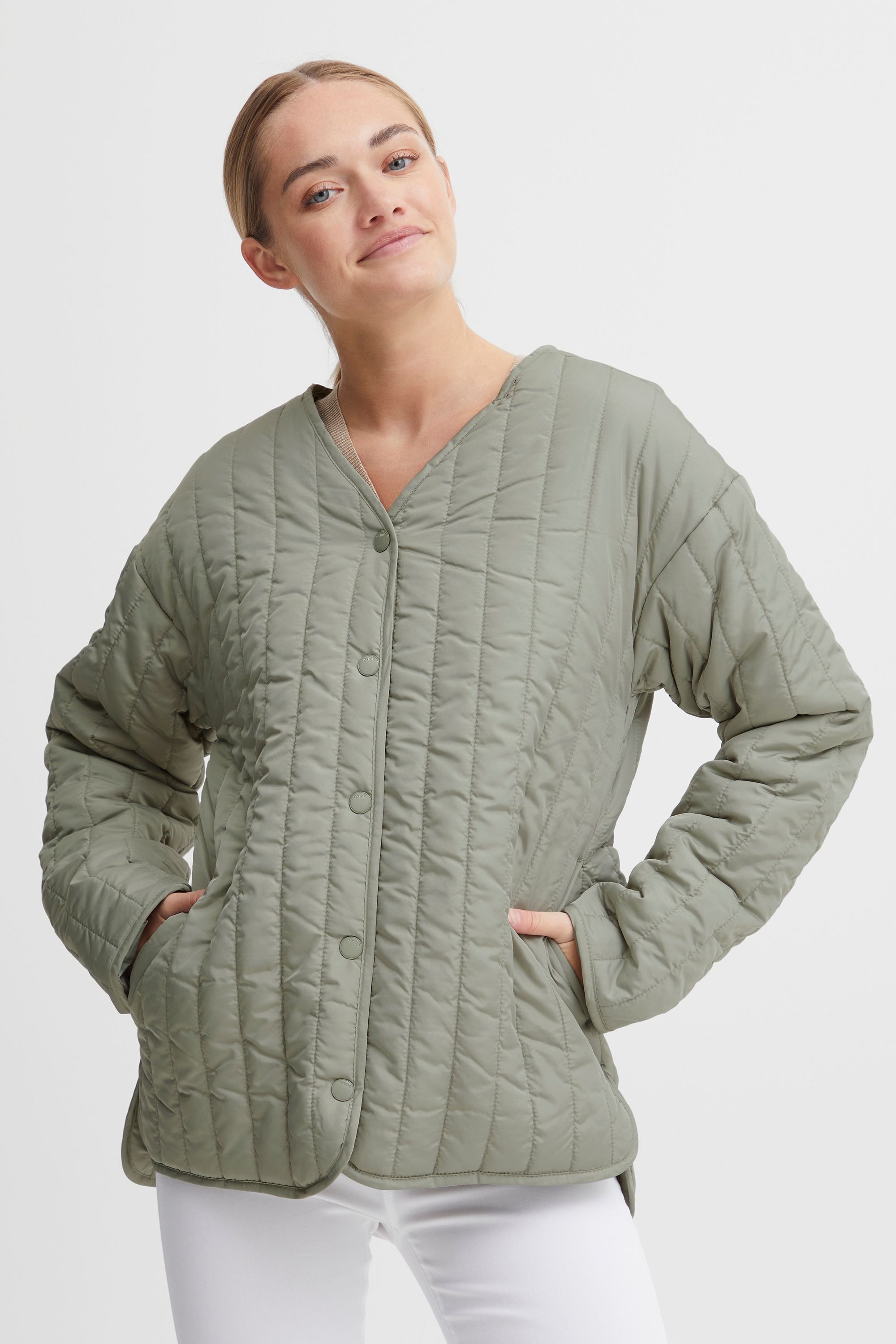 OXMO Steppjacke »Steppjacke OXSaggy«, ohne Kapuze