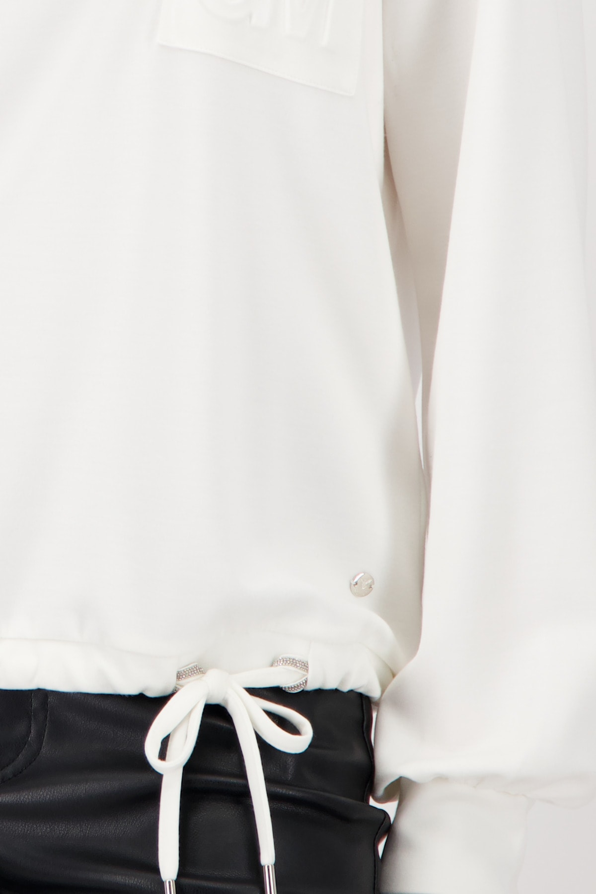 Monari Sweatshirt »Sweatshirt Basic Schmuckdetail«, Regular fit mit Stehkragen
