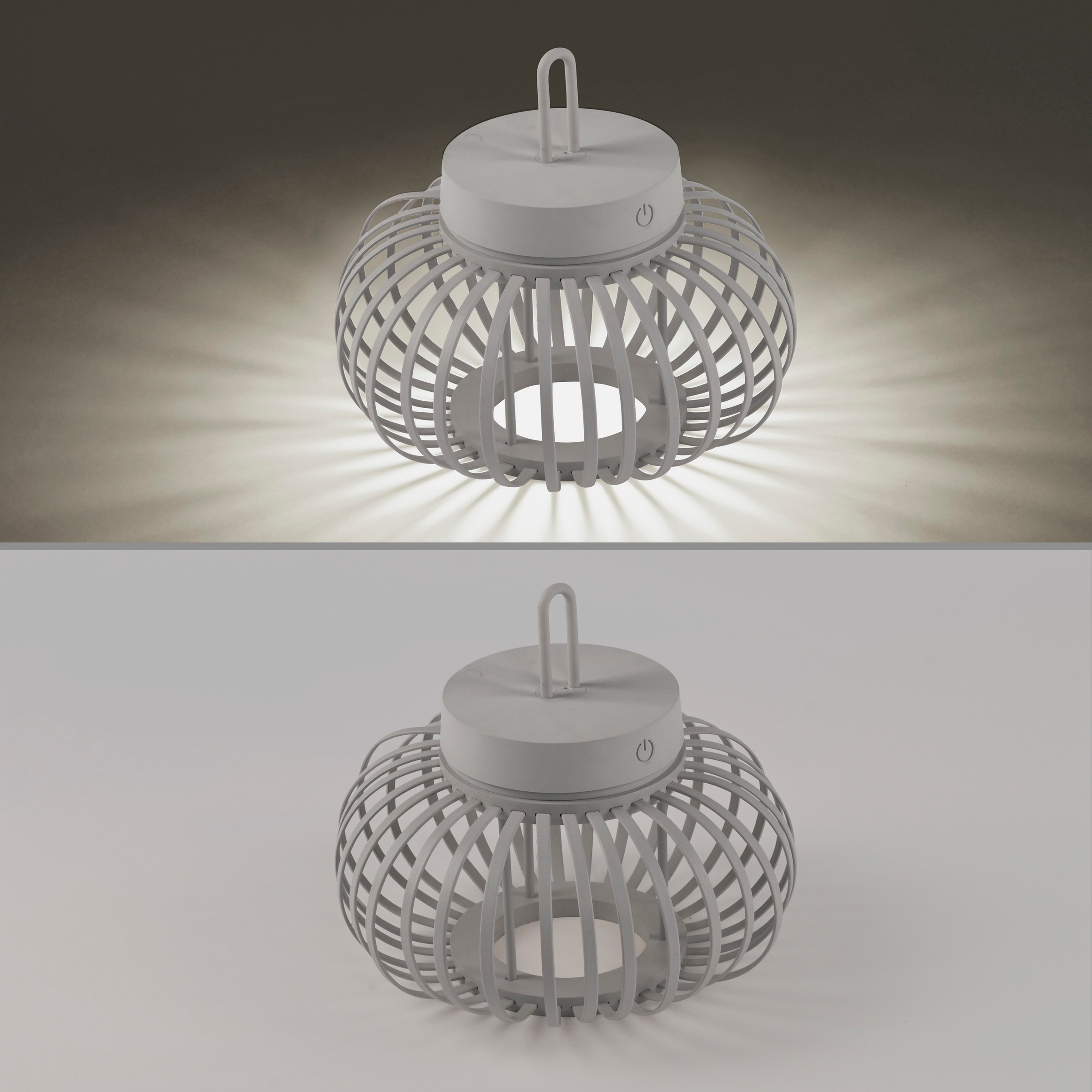 JUST LIGHT Pendelleuchte »AKUBA« LED-Modul 1 Stk. Warmweiß Akkuleuchte