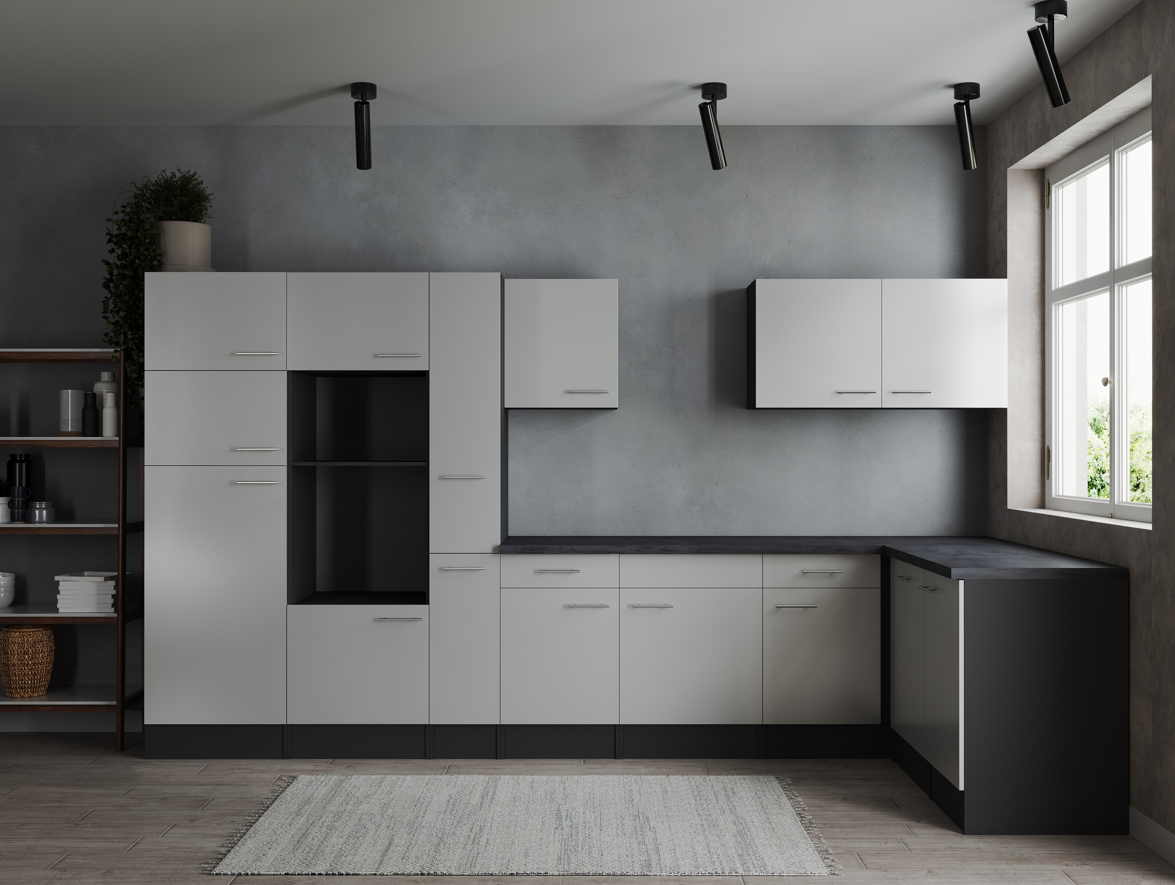 RESPEKTA Winkelküche »Oliver« Breite 370 cm, 90 cm Arbeitshöhe, in exklusiver Konfiguration für OTTO