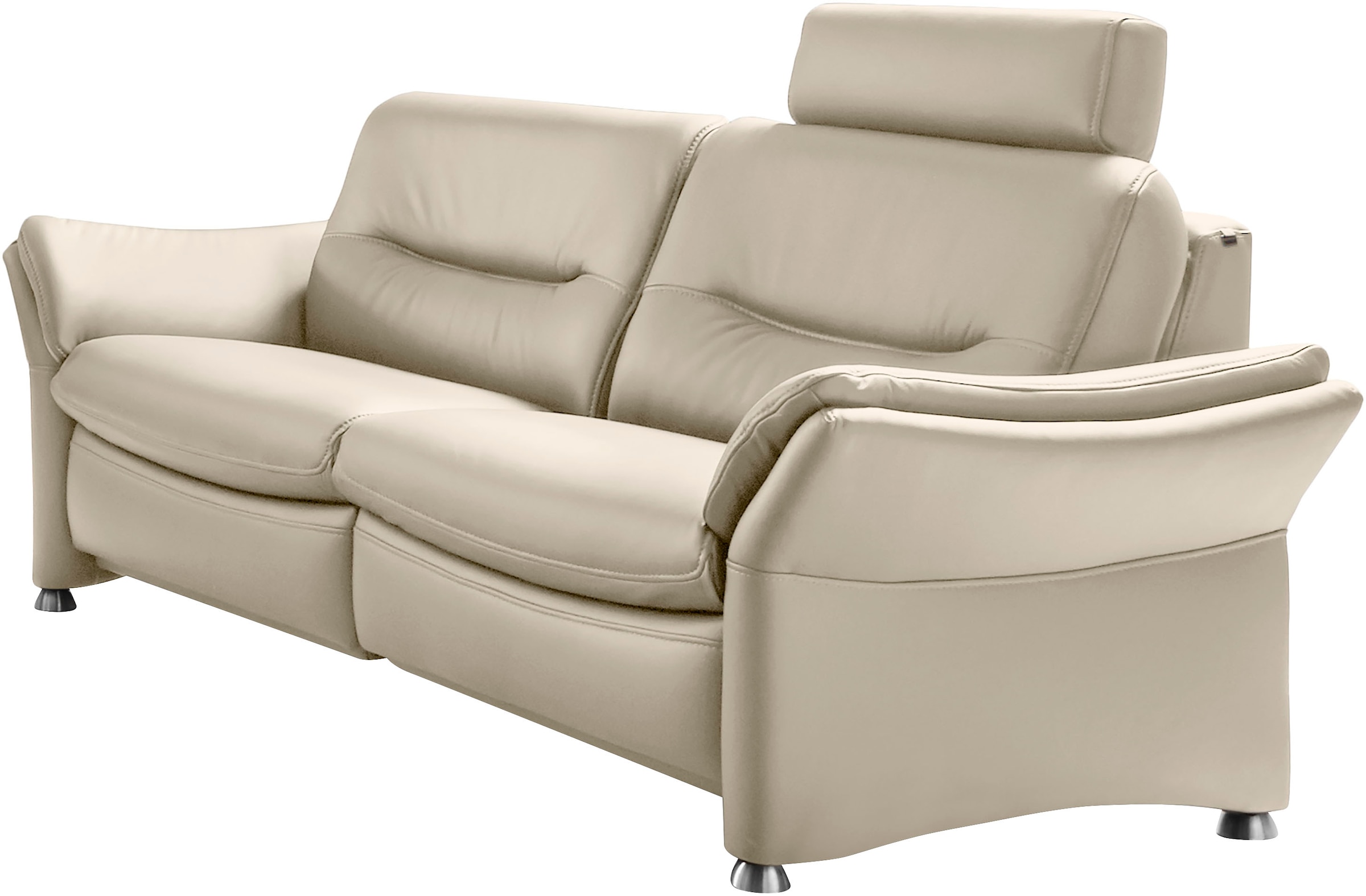HUKLA 2,5-Sitzer »HU-SF15058 Ledersofa, Breite 194 cm« aus Leder, optional Kopfstütze u. WallAway-Funktion