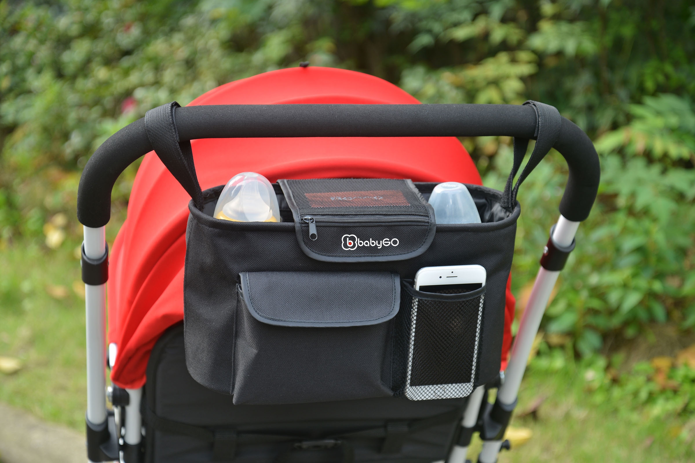 BabyGo Kinderwagen-Tasche »Kinderwagen bei Sportwagen, Buggy Organizer«, Kinderwagen, ♕ für