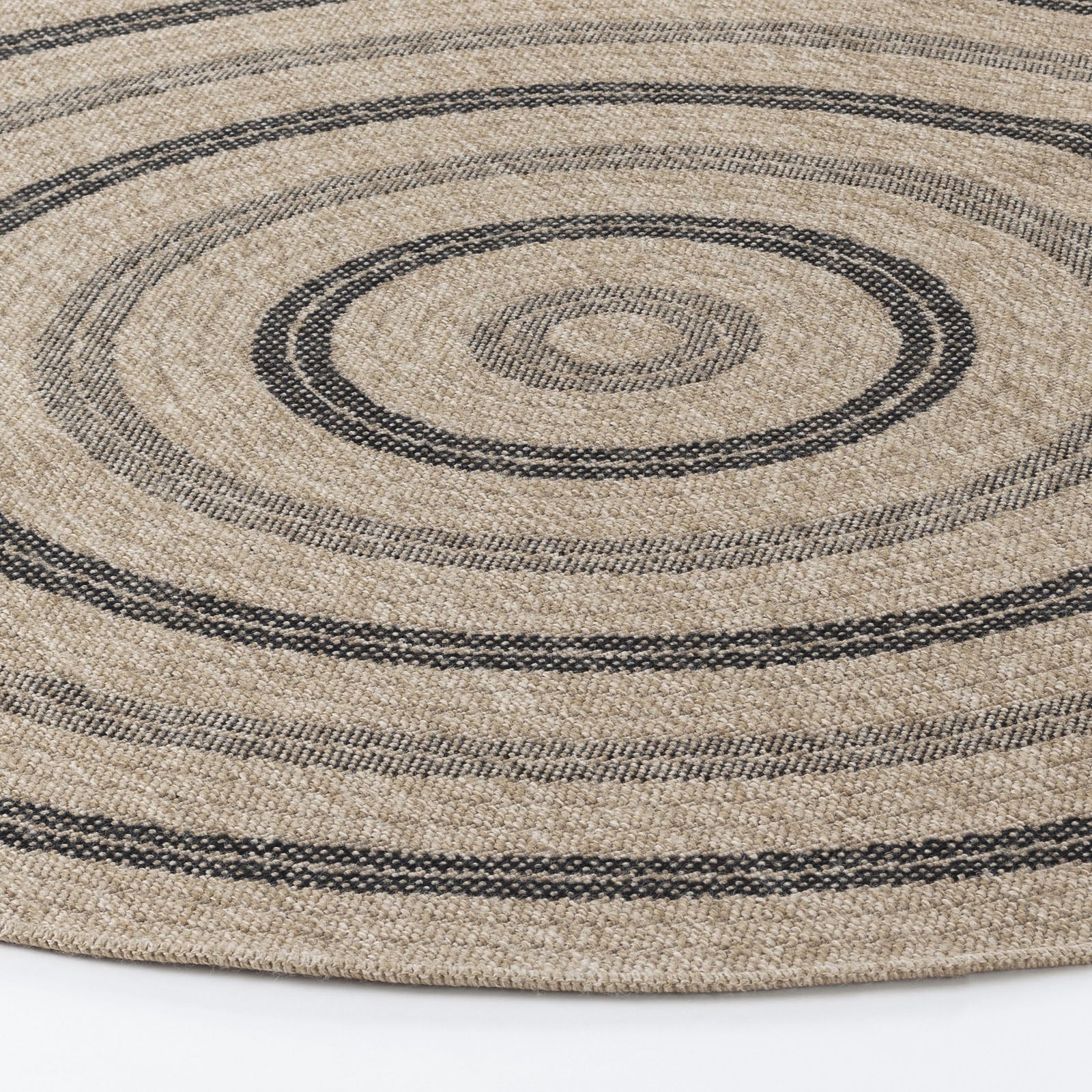 Livabliss Teppich »RYE«, rund, 8 mm Höhe, Teppich In- /Outdoor Boho Jute-Optik, Balkon, Terrasse, Garten, Rund