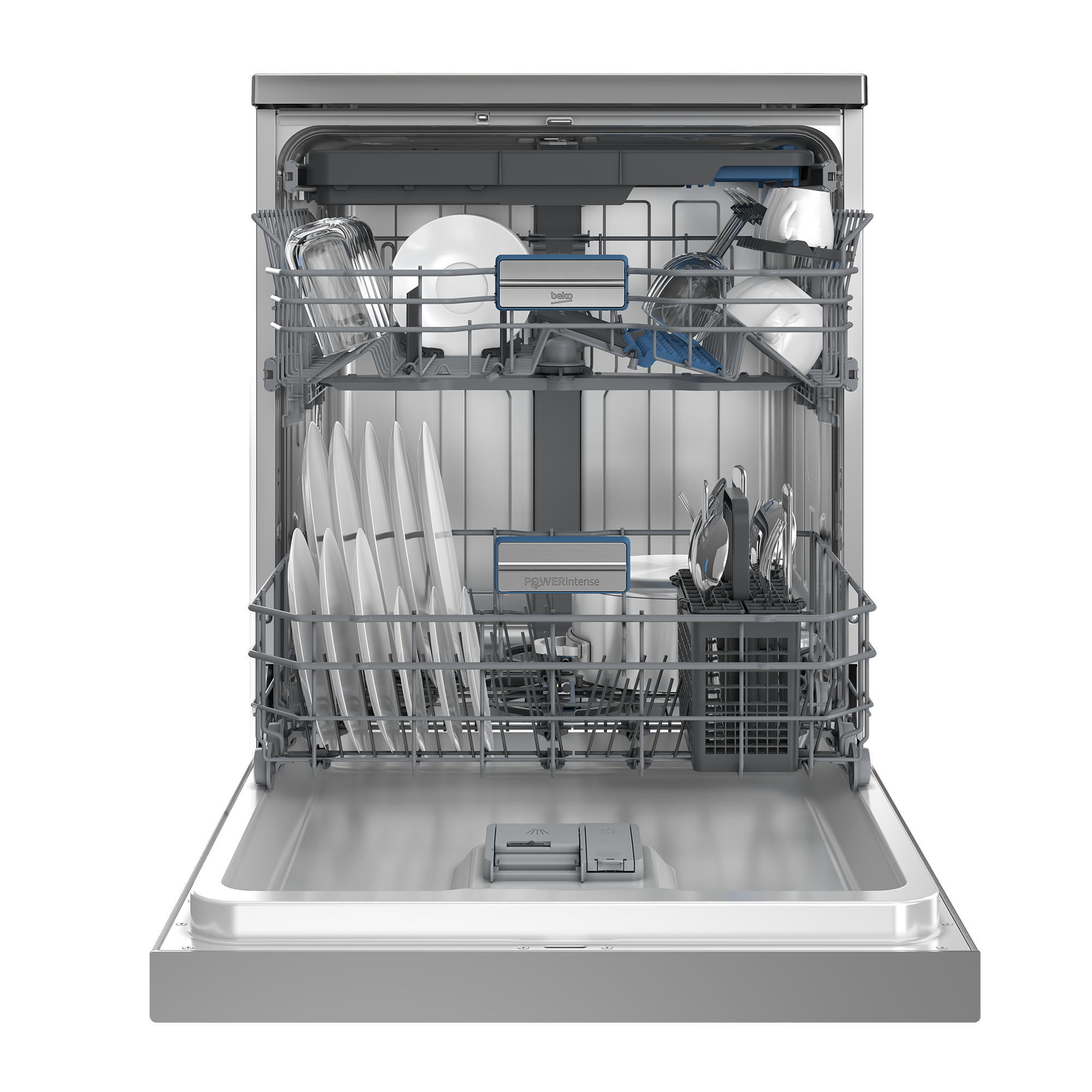 BEKO Standgeschirrspüler »BDFN36541XP« 8,9 l 15 tlg. Maßgedecke