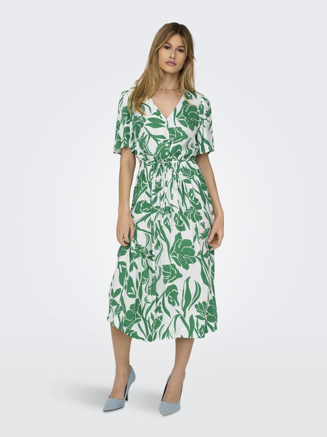 ONLY Sommerkleid »ONLHALIA S/S MIDI DRESS WVN NOOS«