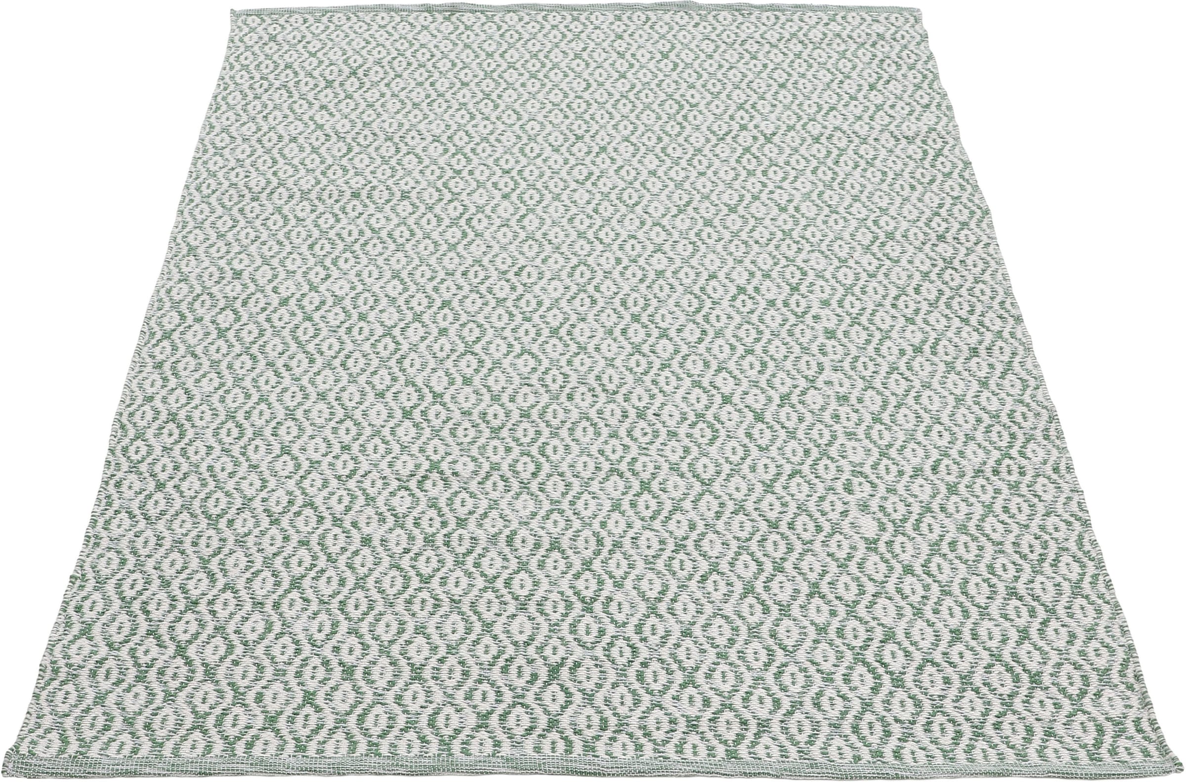 carpetfine Teppich »Frida 202«, 7 mm Höhe, Wendeteppich, 100% recyceltem Material (PET), Flachgewebe, Sisal Optik, Pflegeleicht und Robust, In- und Outdoor geeignet, Wetterfest und UV-beständig für Balkon, Terrasse, Garten, Wohn- und Schlafzimmer