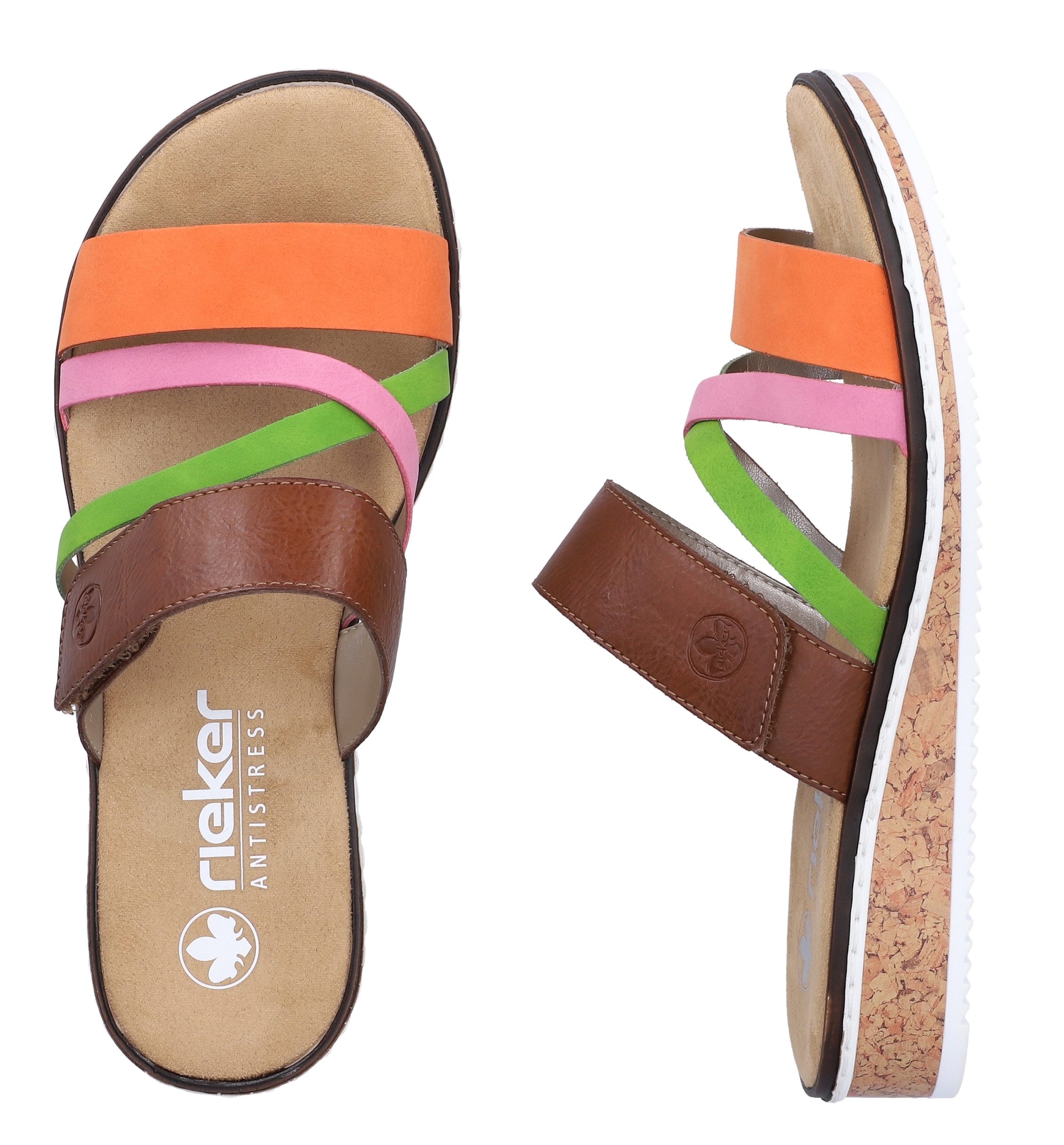 Rieker Pantolette  Keilabsatz, Sommerschuh, 150 Jahre RIEKER Jubiläumsartikel