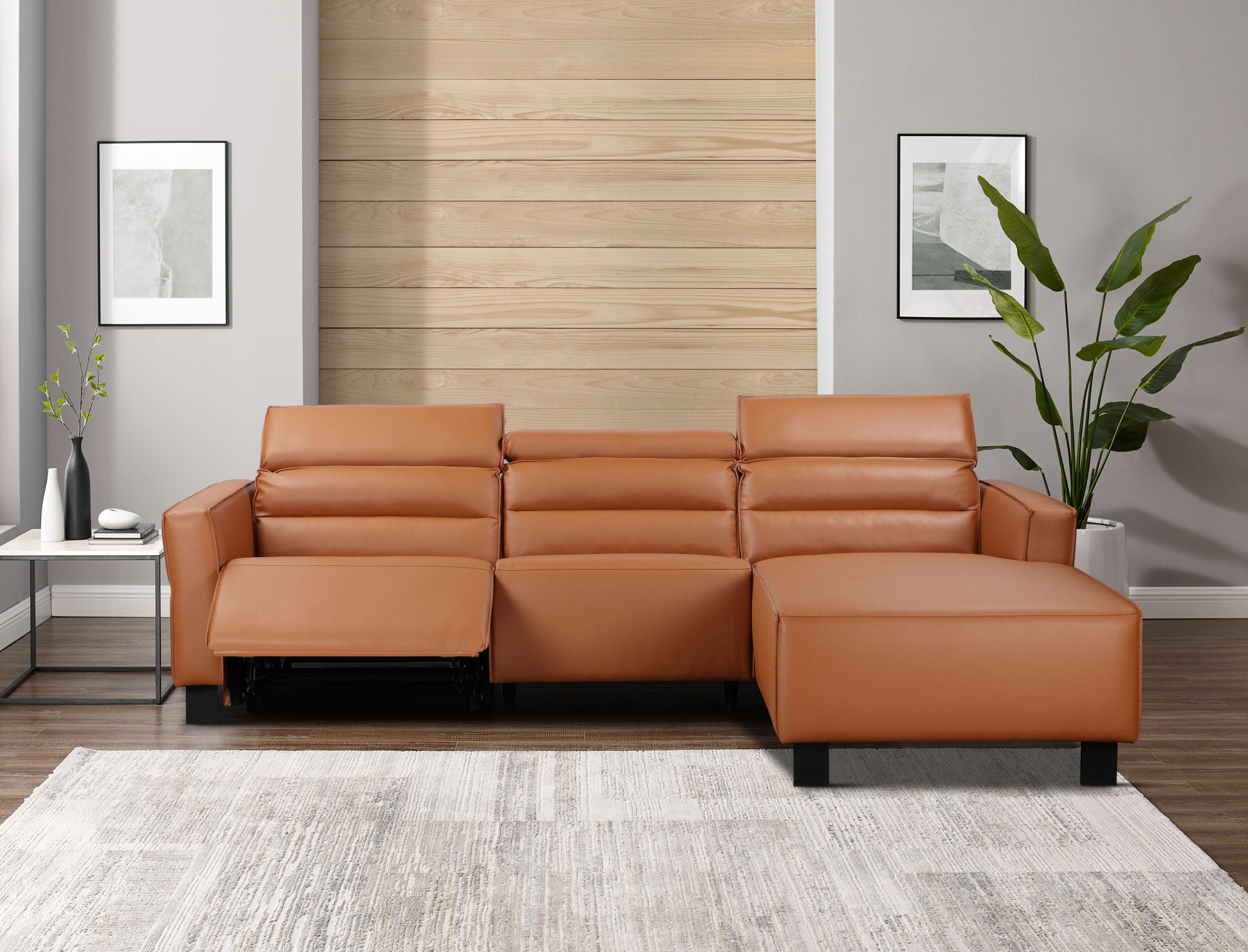 Places of Style Ecksofa »Carpari, L-Form, 263 cm, mit manueller o. elektrischer Relaxfunktion«, und USB/ Kopfteilverstellg