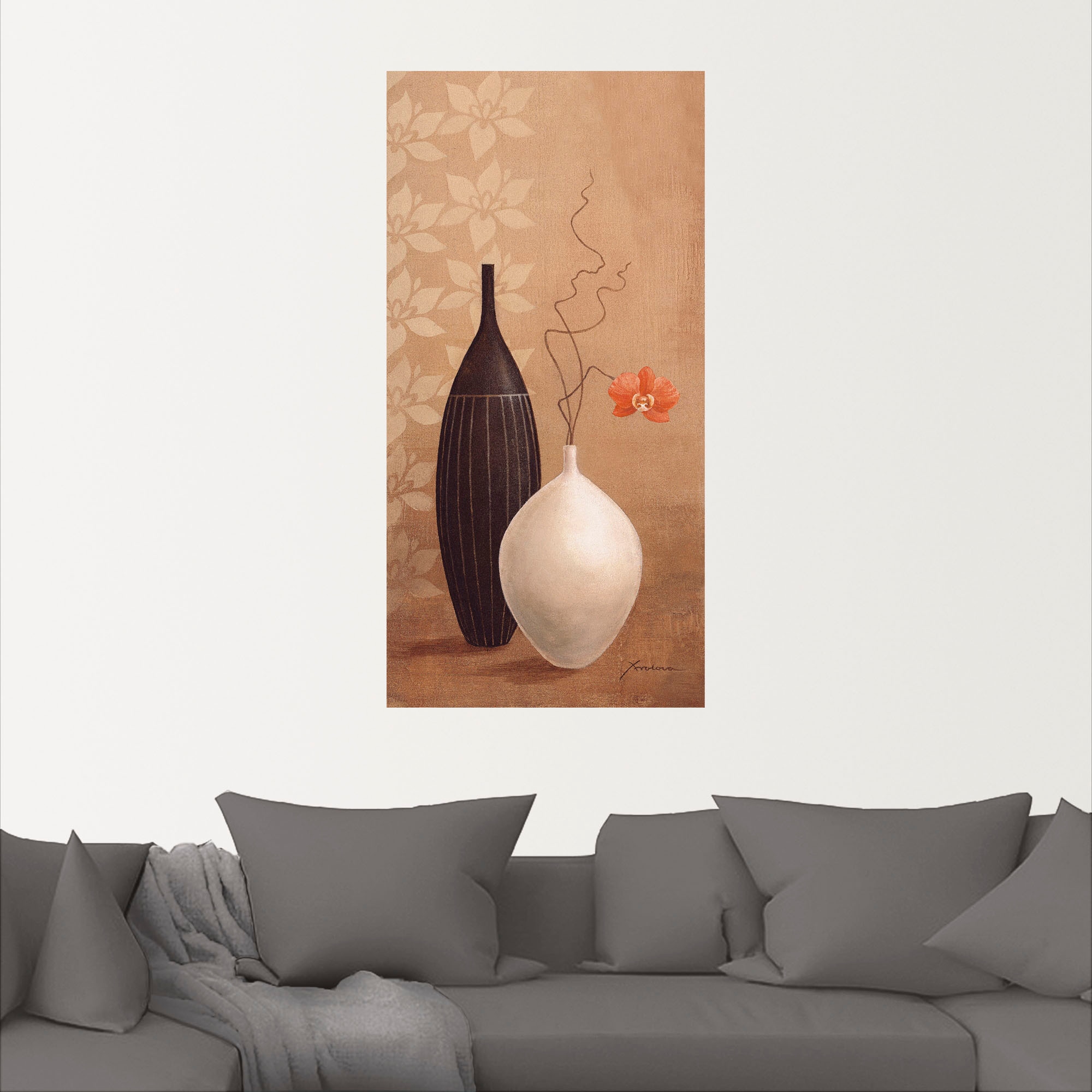 Artland Wandbild »Schmalhalsvase«, Vasen & Töpfe, (1 St.), als Alubild, Outdoorbild, Leinwandbild, Wandaufkleber, versch. Größen