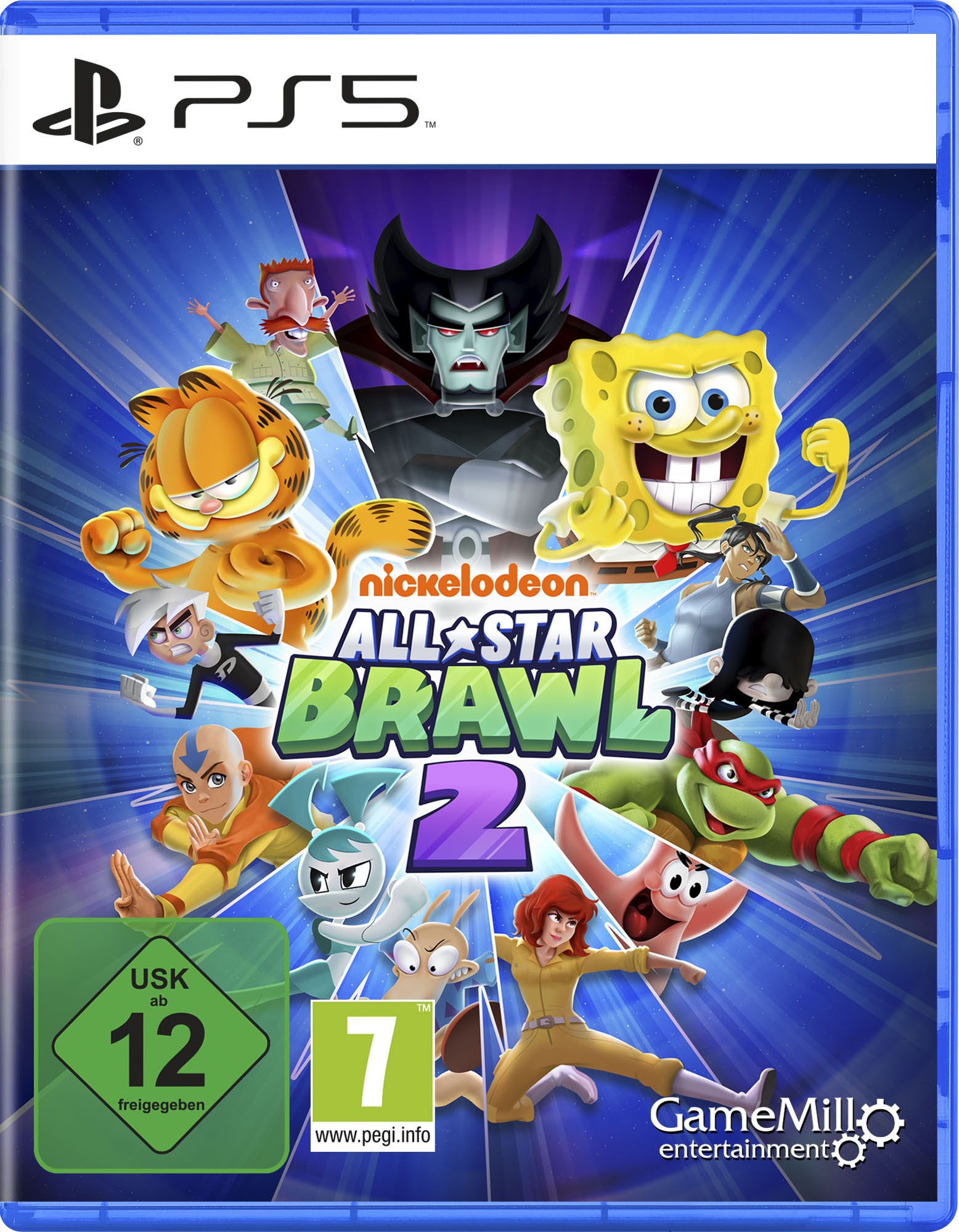 »Nickelodeon 2«, PlayStation Spielesoftware bei Brawl 5 5 All-Star PlayStation