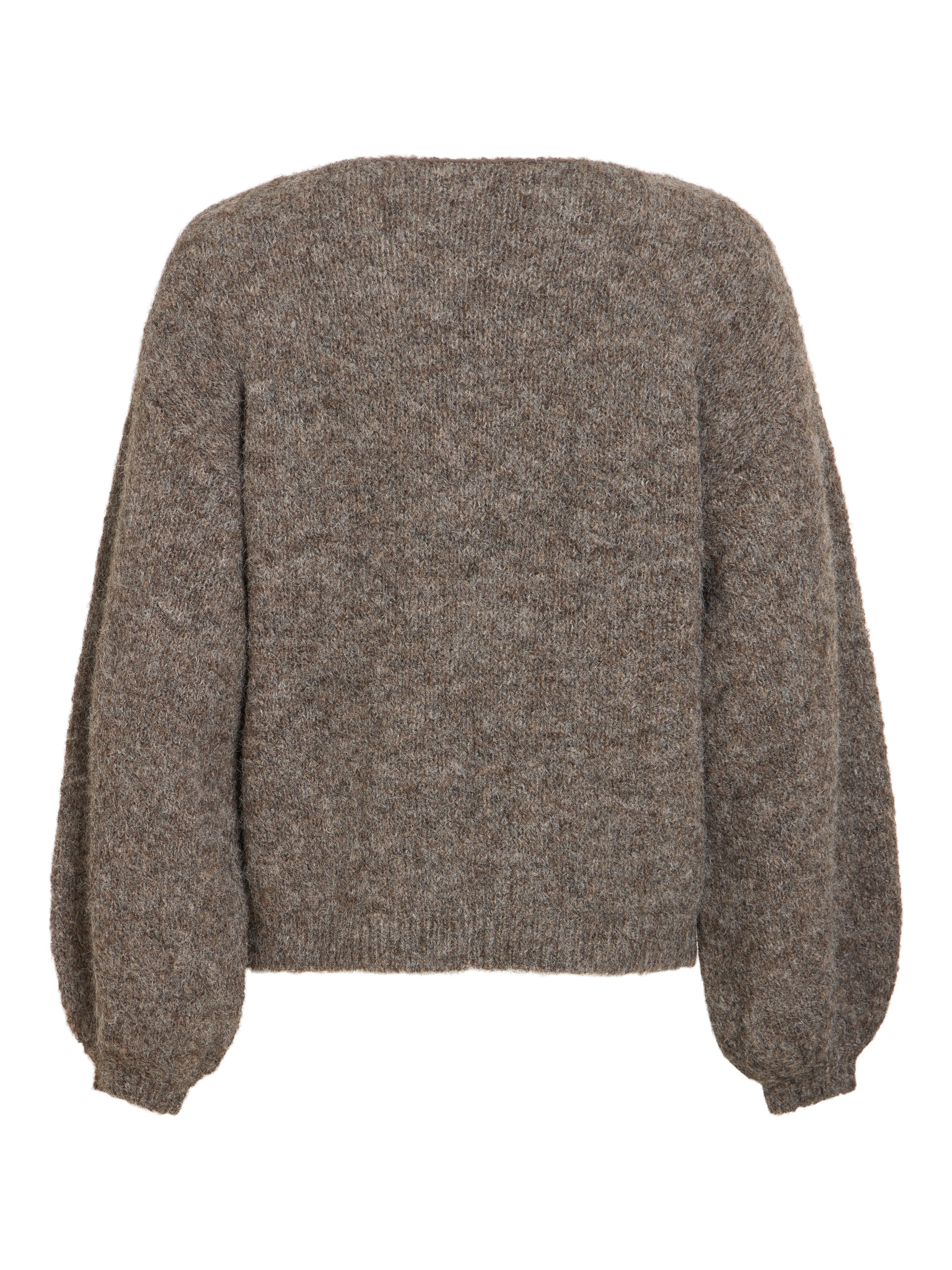 Vila Strickpullover »VIMARLEY L/S KNIT PULLOVER- NOOS« Materialmix, regular fit