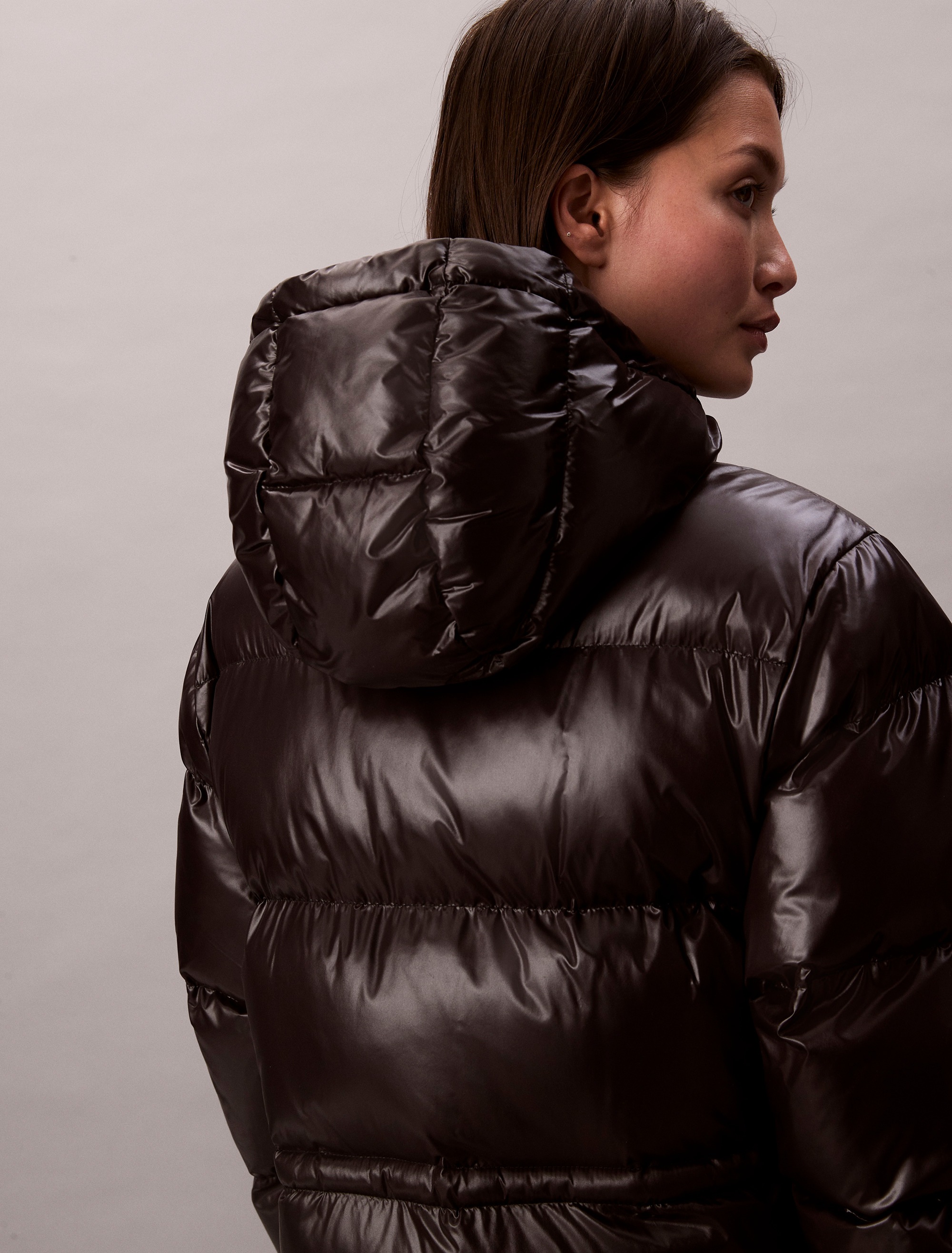 Calvin Klein Jeans Steppmantel »SHINE LONG PUFFER COAT« Mit Rundhalsausschnitt, regular fit