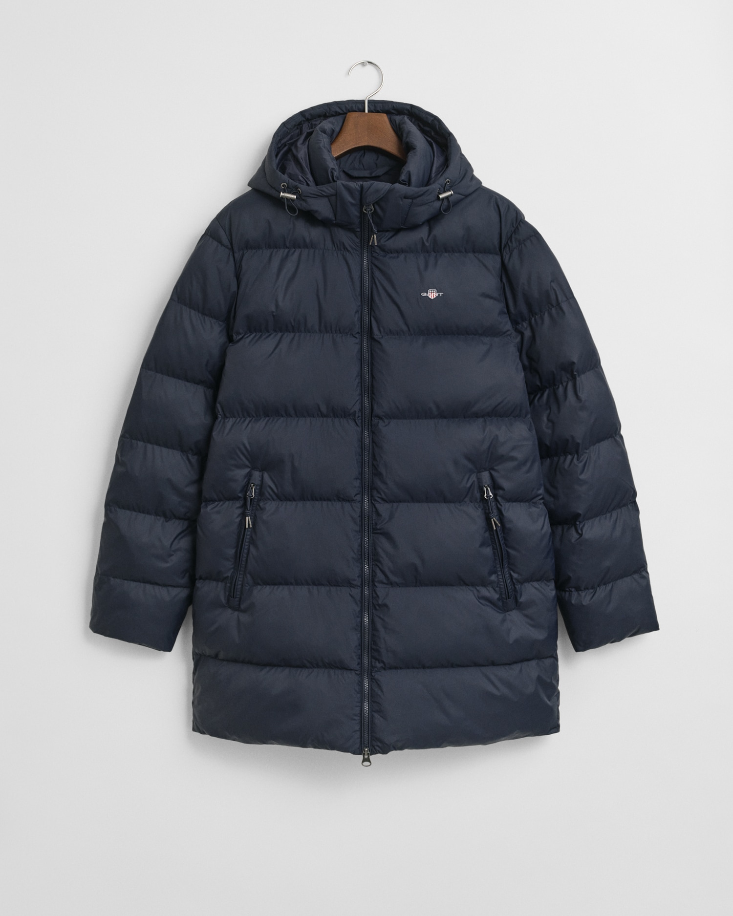 Gant Steppmantel »ACTIVE CLOUD MID LENGTH« Puffermantel, regular fit, abnehmabre Kapuze, 2-Wege-Reißverschluss