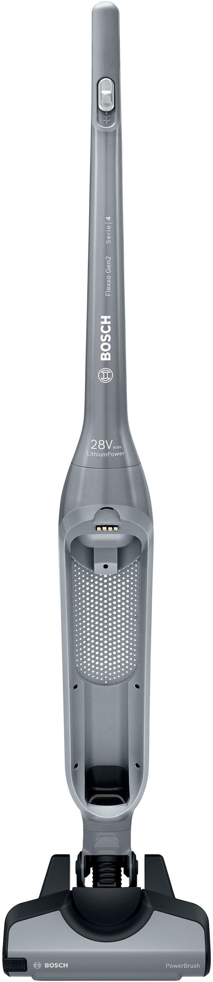 BOSCH Akku-Hand-und Stielstaubsauger »Flexxo Gen 2 Serie 4 BBH3K2801«, 28 V,  Power Düse mit LED, integriertes Zubehör, silber mit 3 Jahren XXL Garantie | Stielstaubsauger