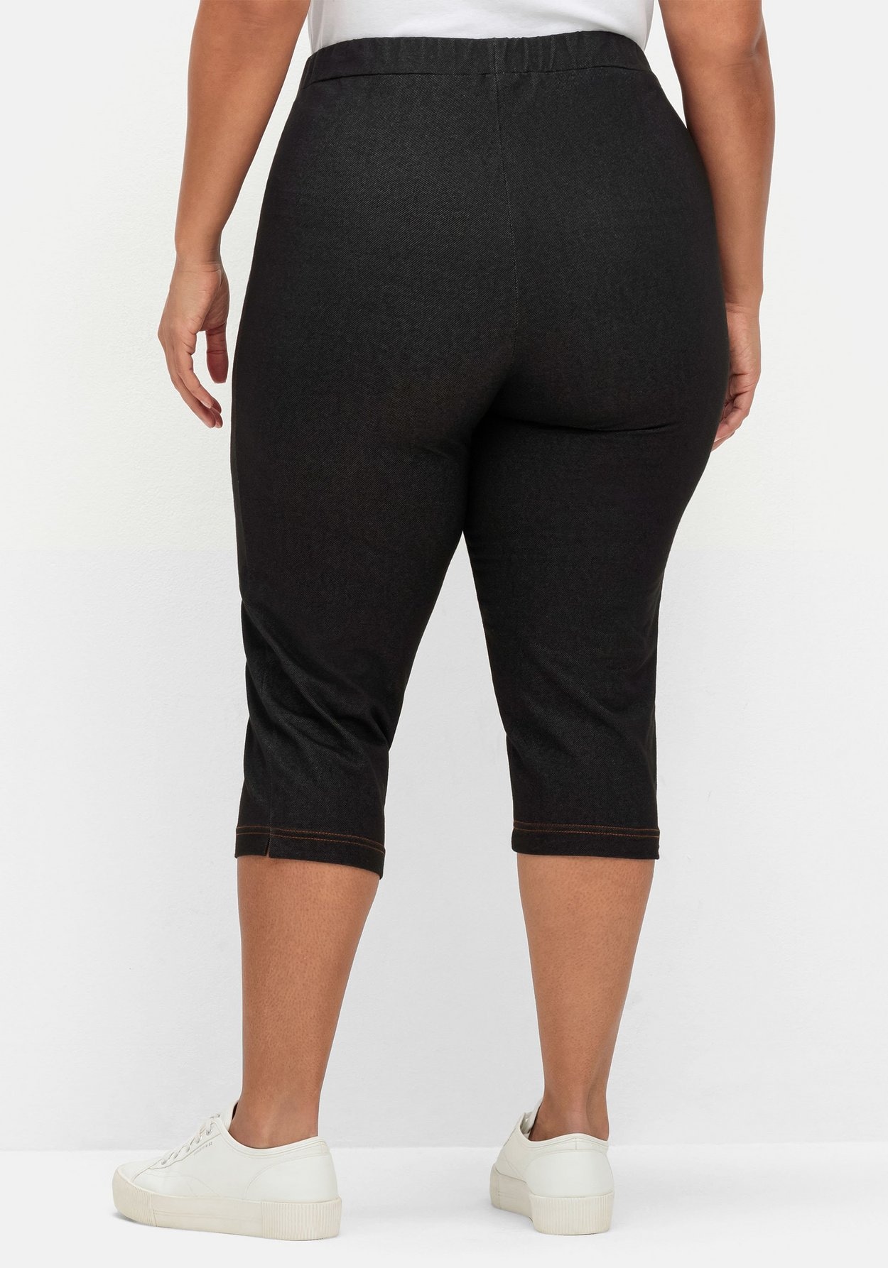 Sheego Caprihose »Extraschmale Caprihose extra schmal in Denim-Optik«