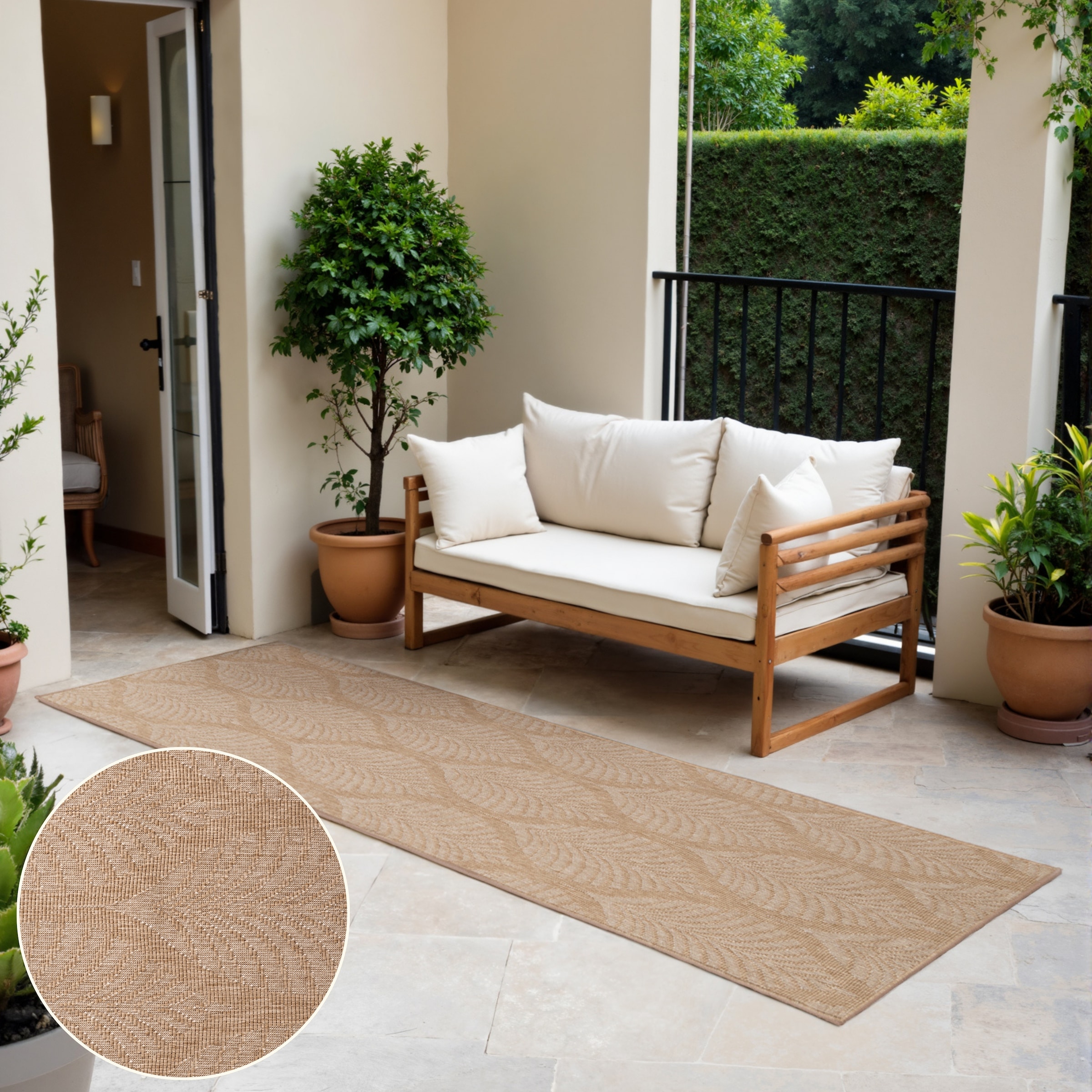 HANSE Home Outdoorteppich »Liora Wendeteppich« rechteckig 5 mm Höhe Läufer, In und Outdoor, Flachgewebe, wetterfest, pflegeleicht, robust