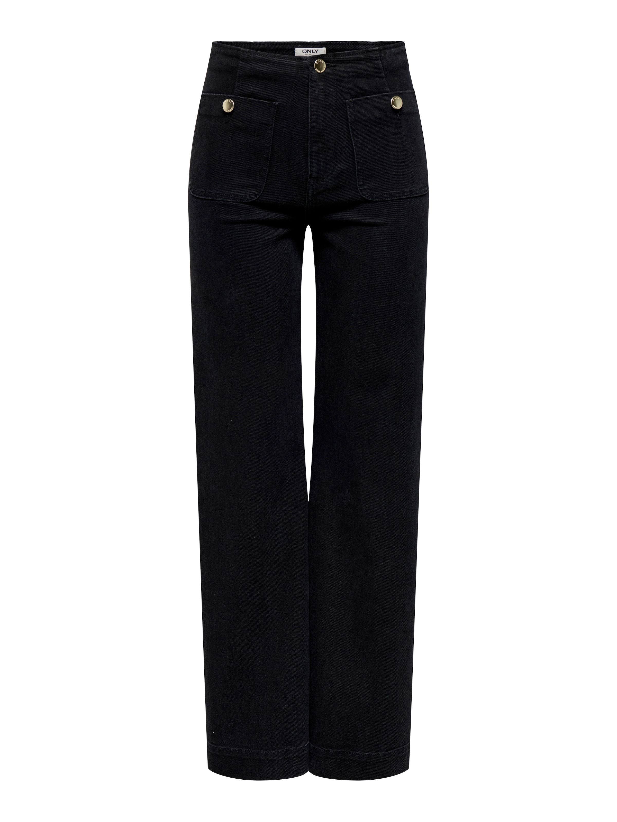 ONLY High-waist-Jeans »ONLMADELINE HW WD POCKET DNM GUA554 NOOS« Baumwollmischung